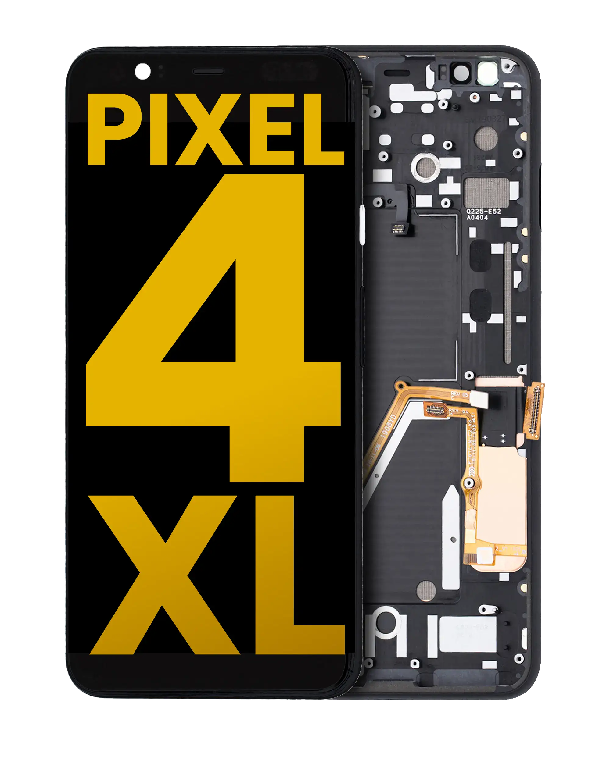 Oled Assembly With Frame Compatible For Google Pixel 4 Xl (Refurbished) (Clearly White Power Button)