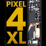 Oled Assembly With Frame Compatible For Google Pixel 4 Xl (Refurbished) (Oh So Orange Power Button)