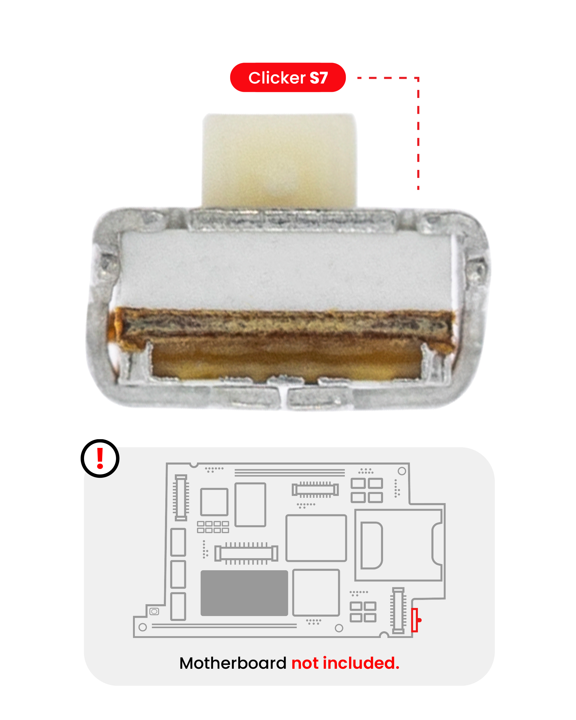Power Volume Clicker Compatible For Htc Desire 610