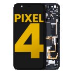 Oled Assembly With Frame Compatible For Google Pixel 4 (Refurbished) (Clearly White Power Button)