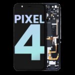 Oled Assembly With Frame Compatible For Google Pixel 4 (Official - Not Aftermarket) (Clearly White Power Button)