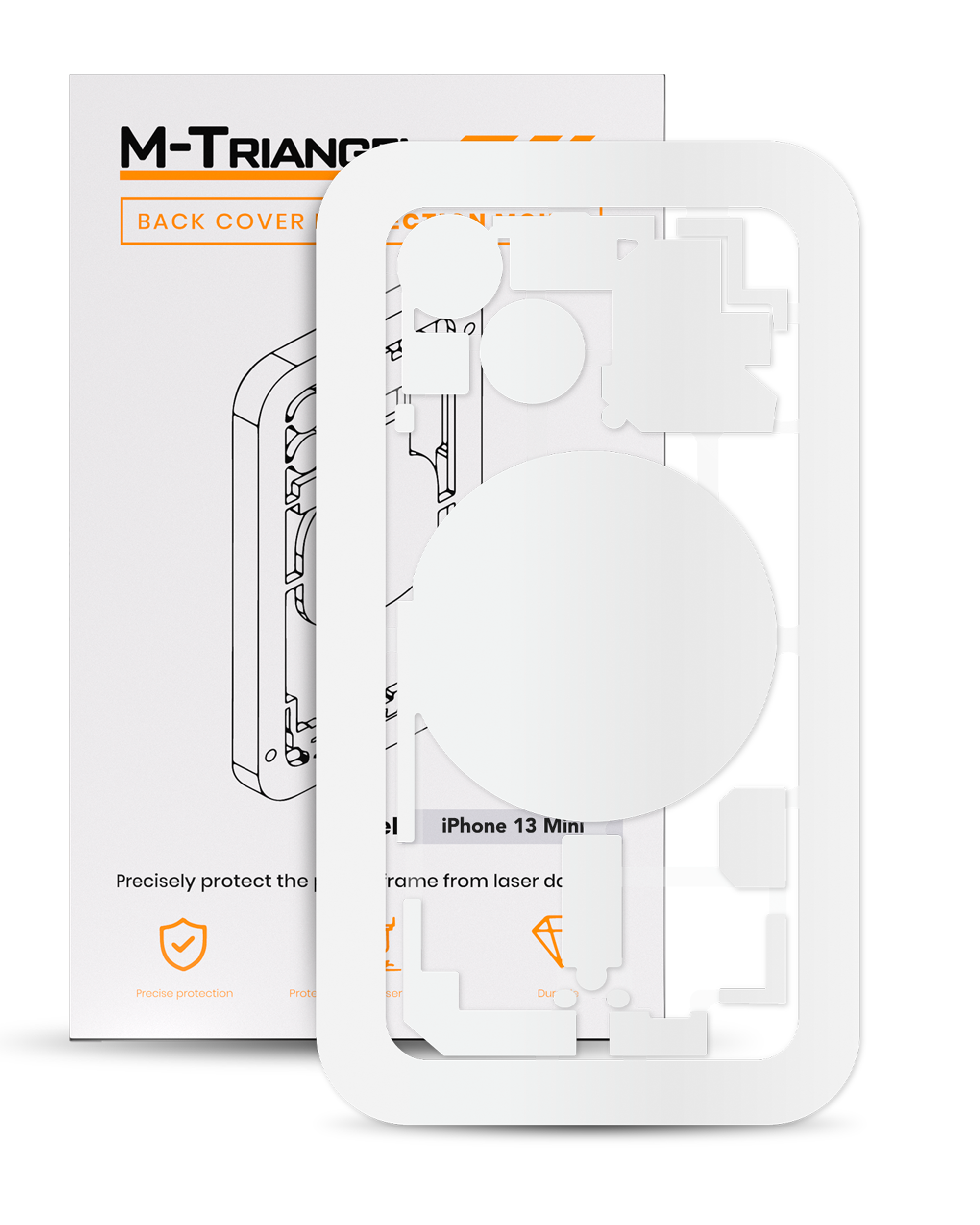 Laser Machine Protection Mold Compatible For Iphone 13 Mini (M-Triangel)