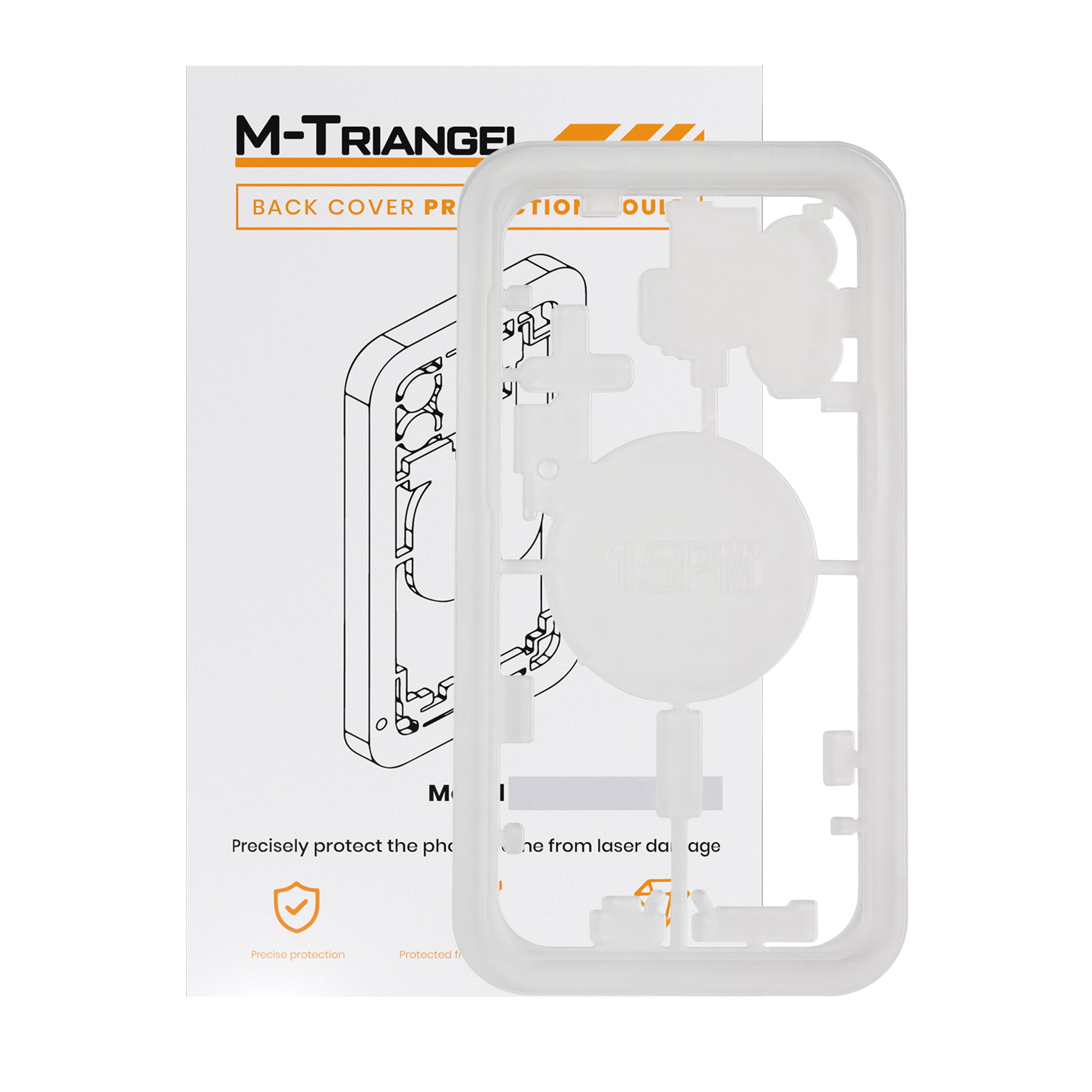 Laser Machine Protection Mold Compatible For Iphone 15 Pro Max (M-Triangel)