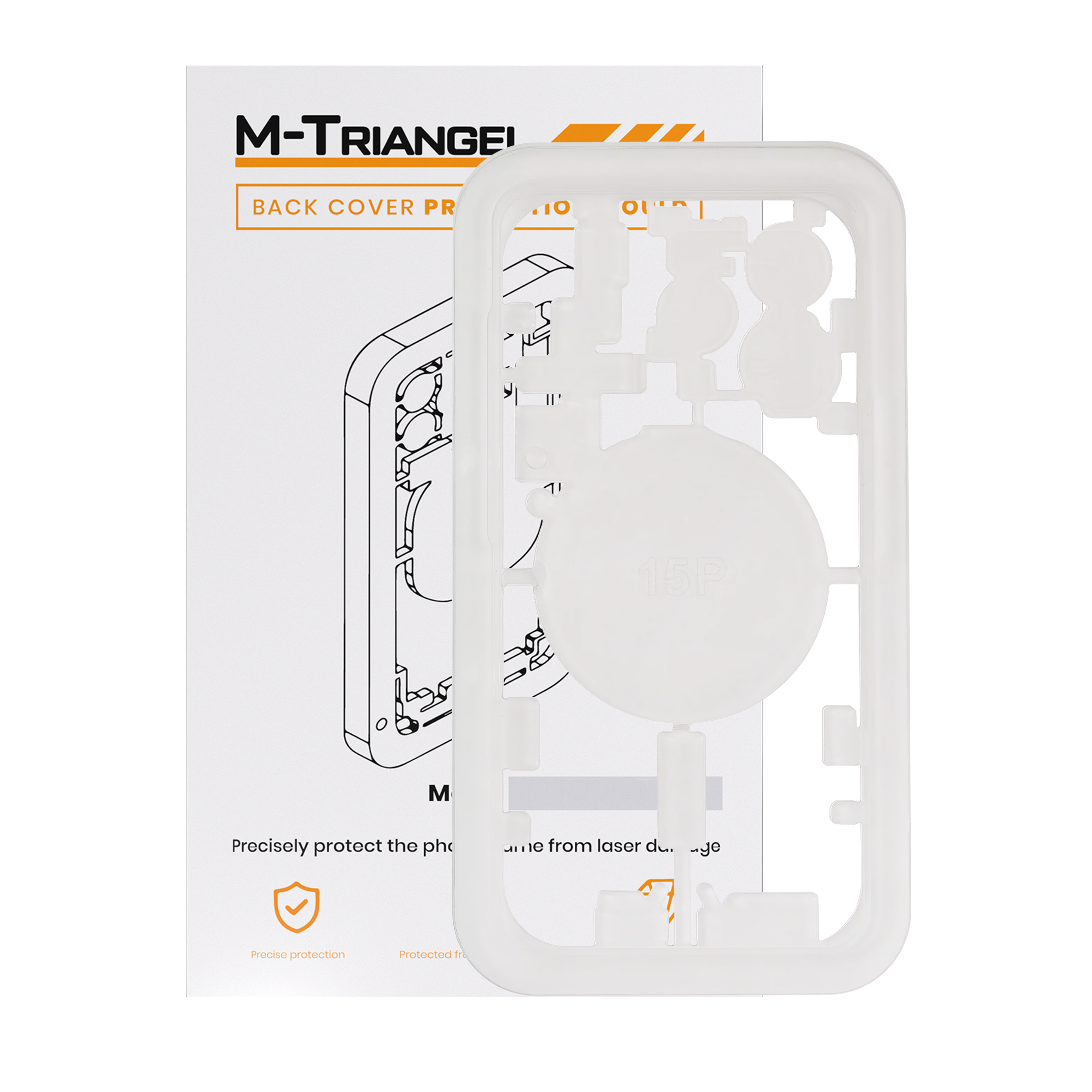Laser Machine Protection Mold Compatible For Iphone 15 Pro (M-Triangel)
