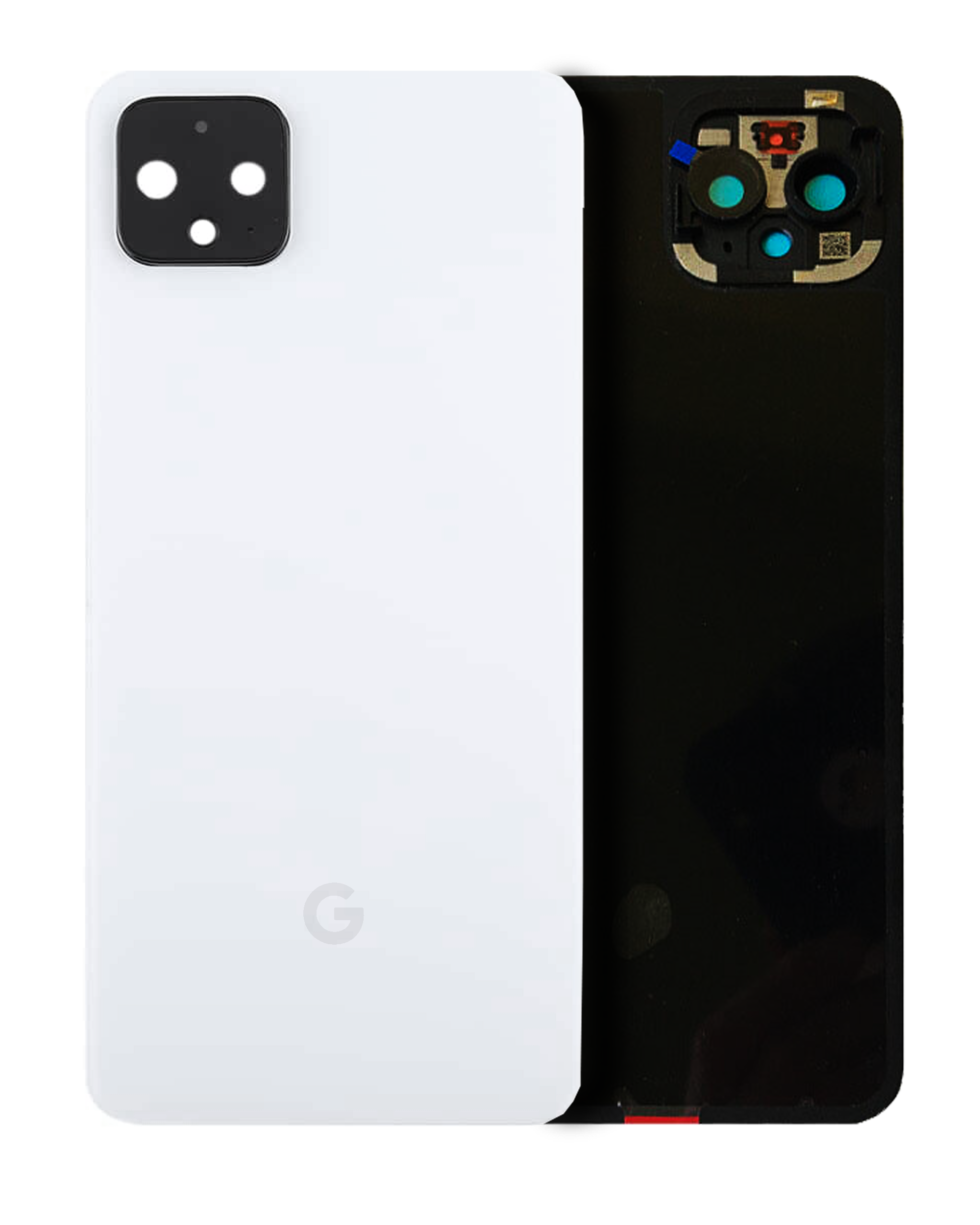 Back Glass Compatible For Google Pixel 4 (Official - Not Aftermarket) (Clearly White)