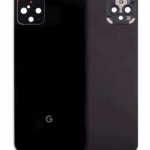 Back Glass Compatible For Google Pixel 4 (Official - Not Aftermarket) (Just Black)