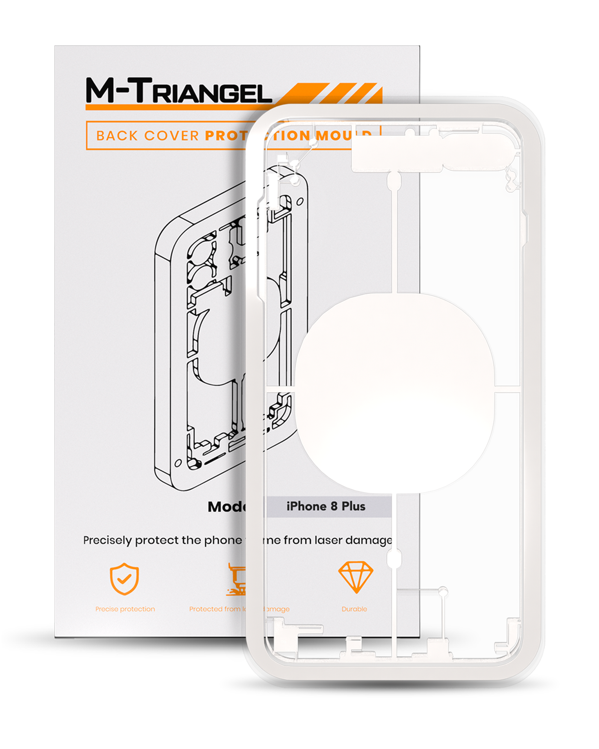 Laser Machine Protection Mold Compatible For Iphone 8 Plus (M-Triangel)