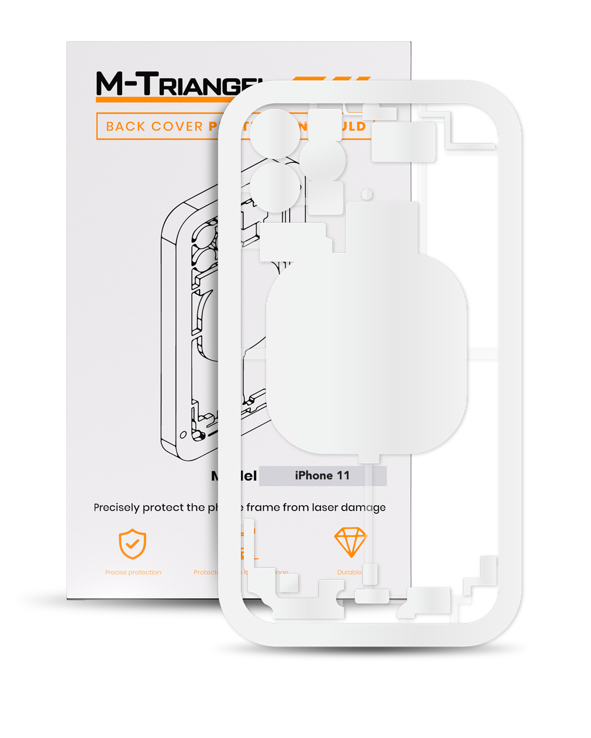 Laser Machine Protection Mold Compatible For Iphone 11 (M-Triangel)
