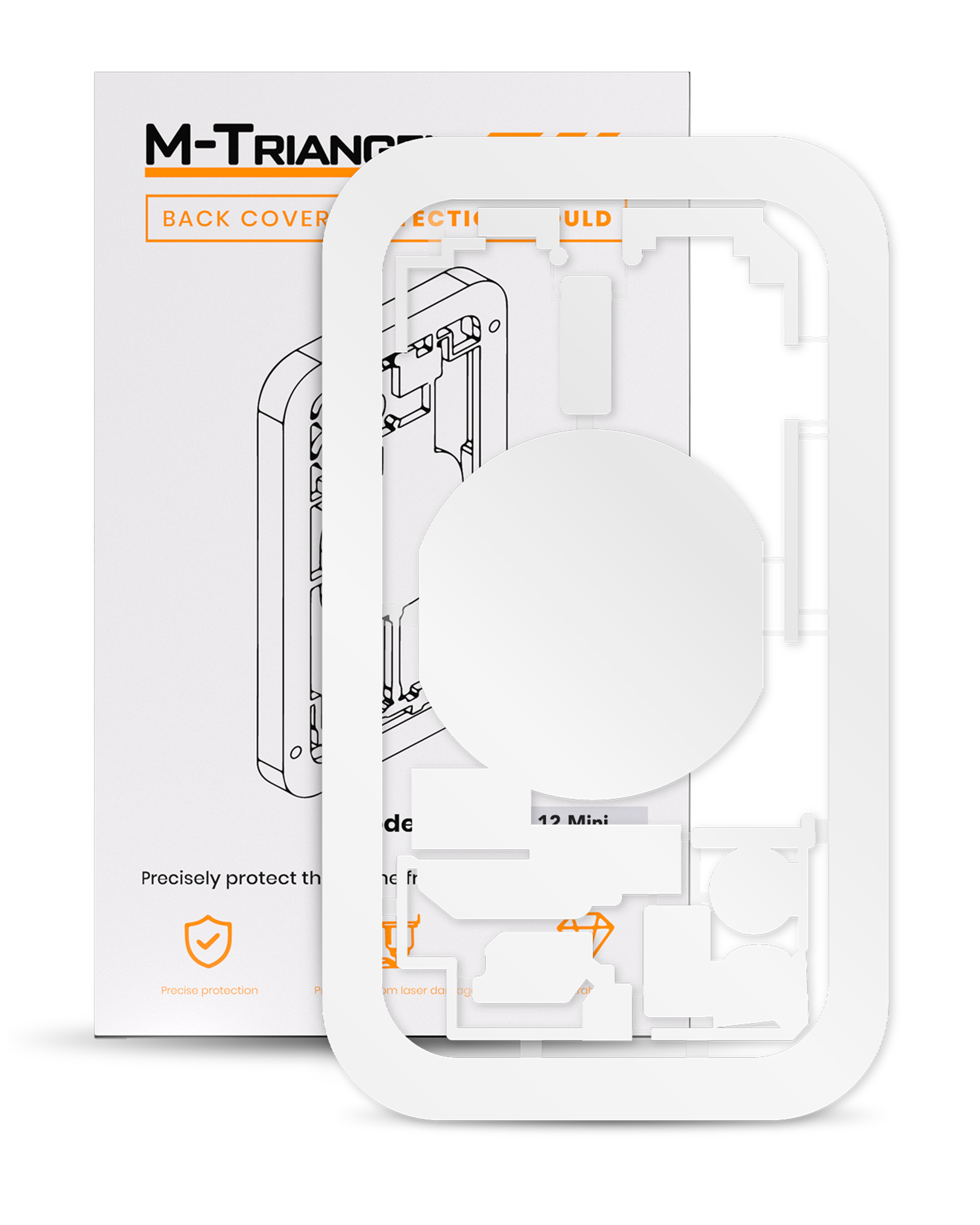 Laser Machine Protection Mold Compatible For Iphone 12 Mini (M-Triangel)