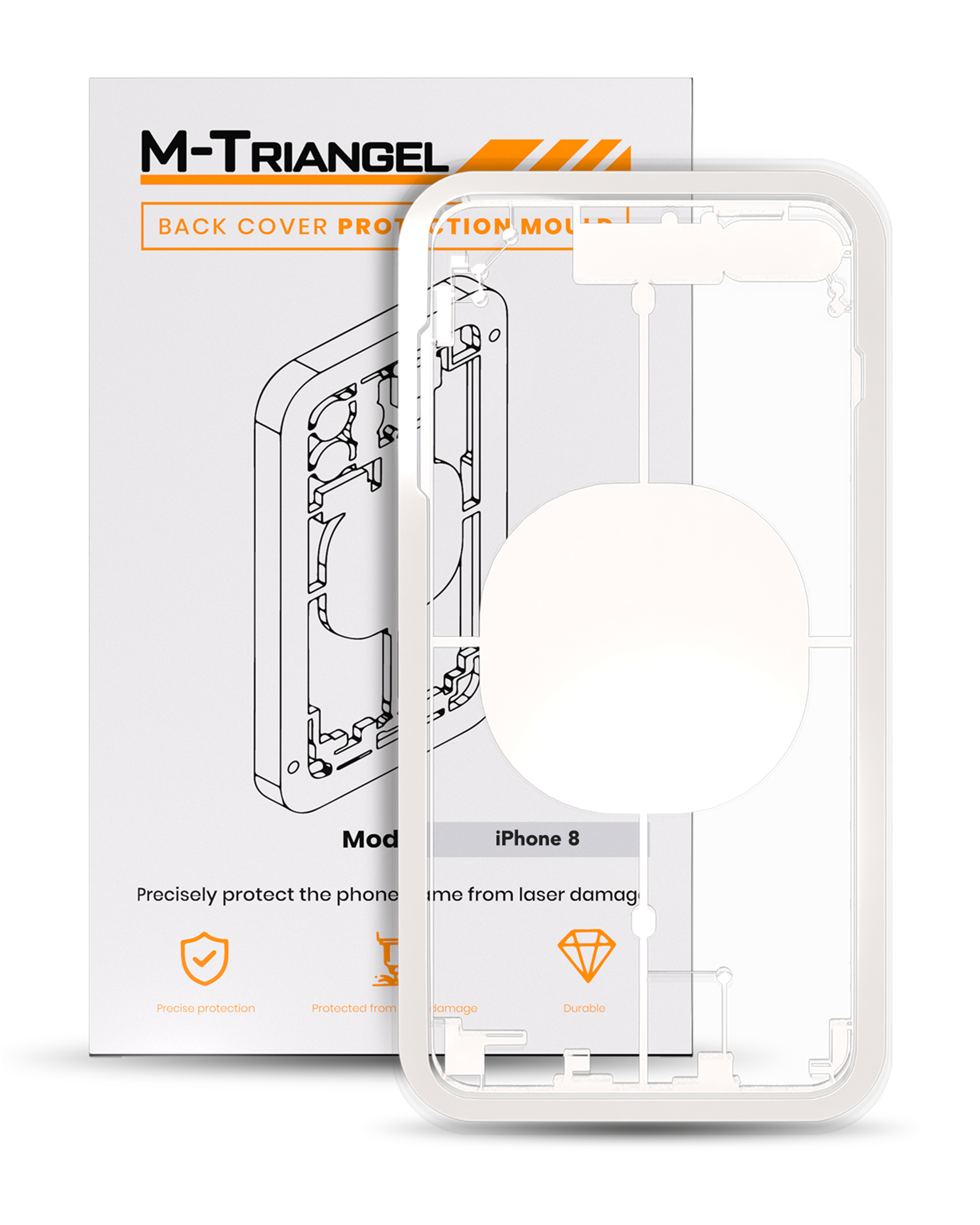 Laser Machine Protection Mold Compatible For Iphone 8 (M-Triangel)