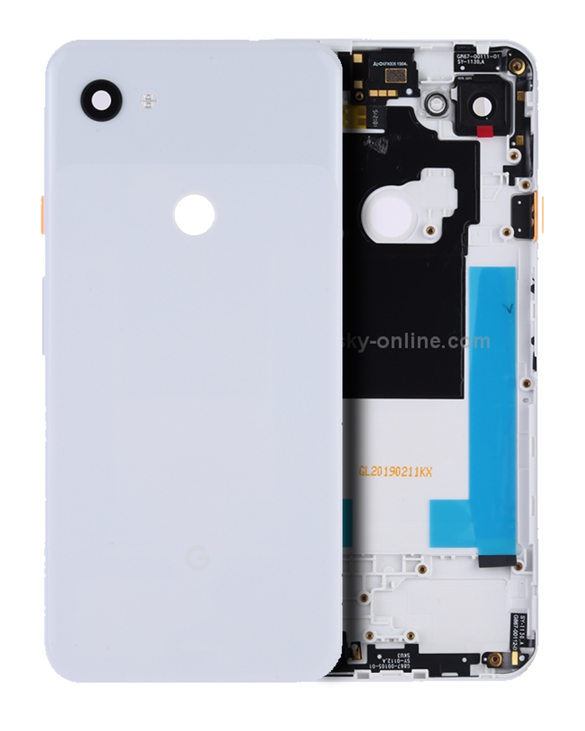 Back Housing Compatible For Google Pixel 3A Xl (Official - Not Aftermarket) (Clearly White)