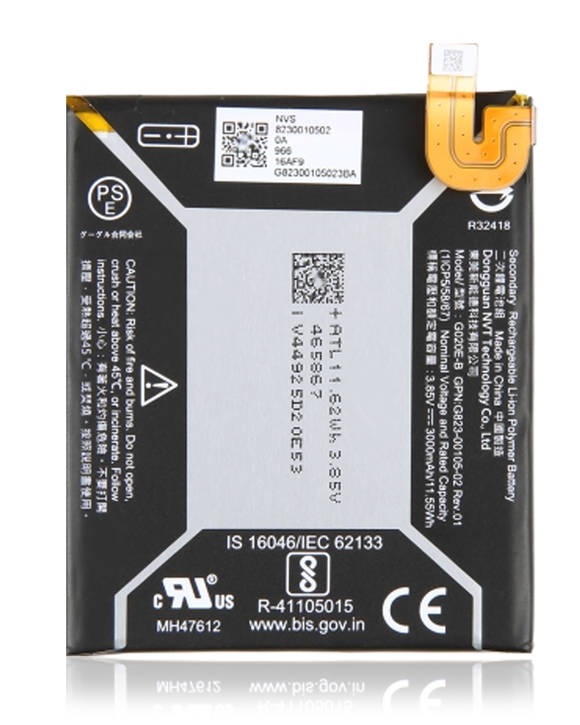 Replacement Battery Compatible For Google Pixel 3A  (G020E-B) (Official - Not Aftermarket)