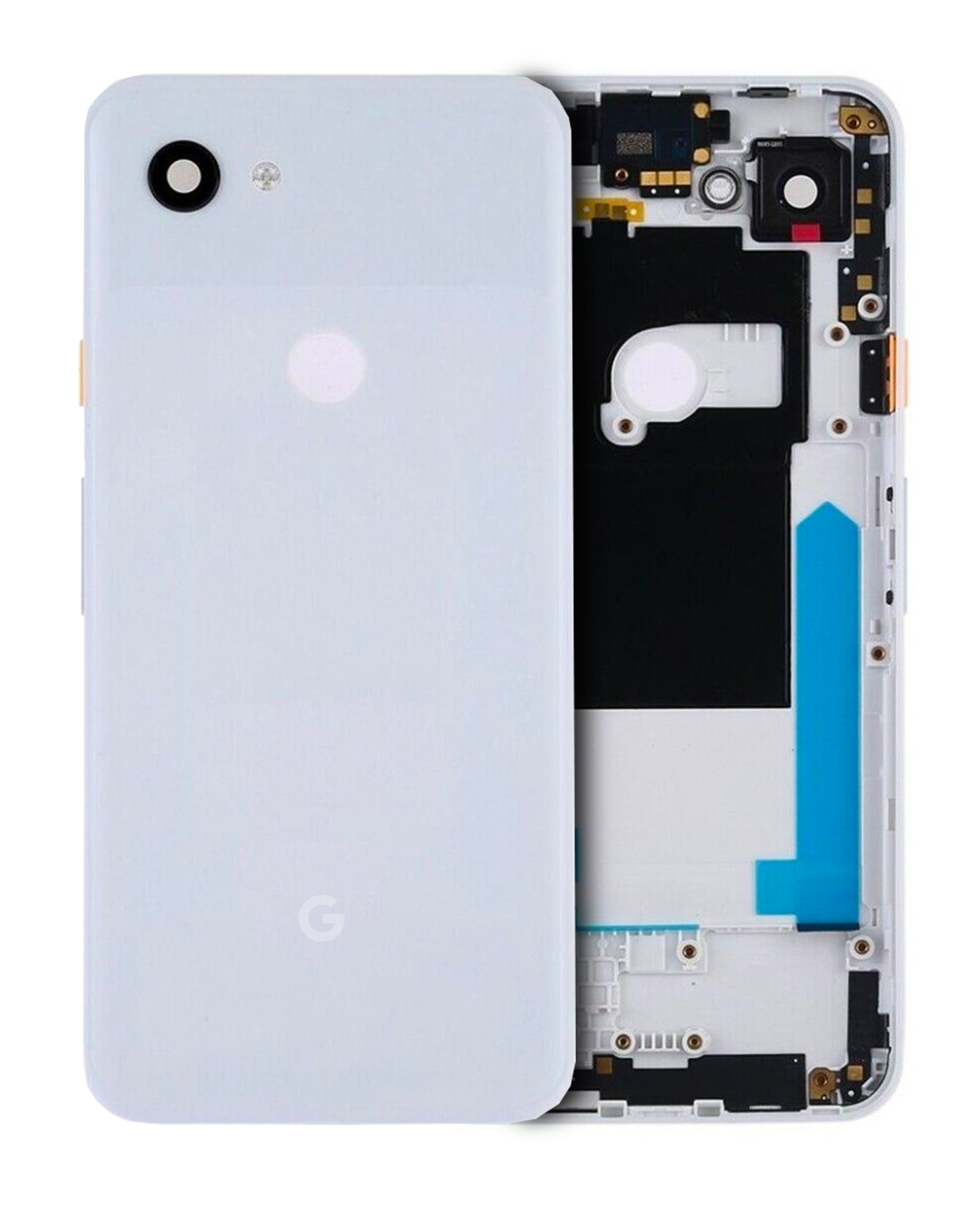 Back Housing Compatible For Google Pixel 3A (Official - Not Aftermarket) (Clearly White)