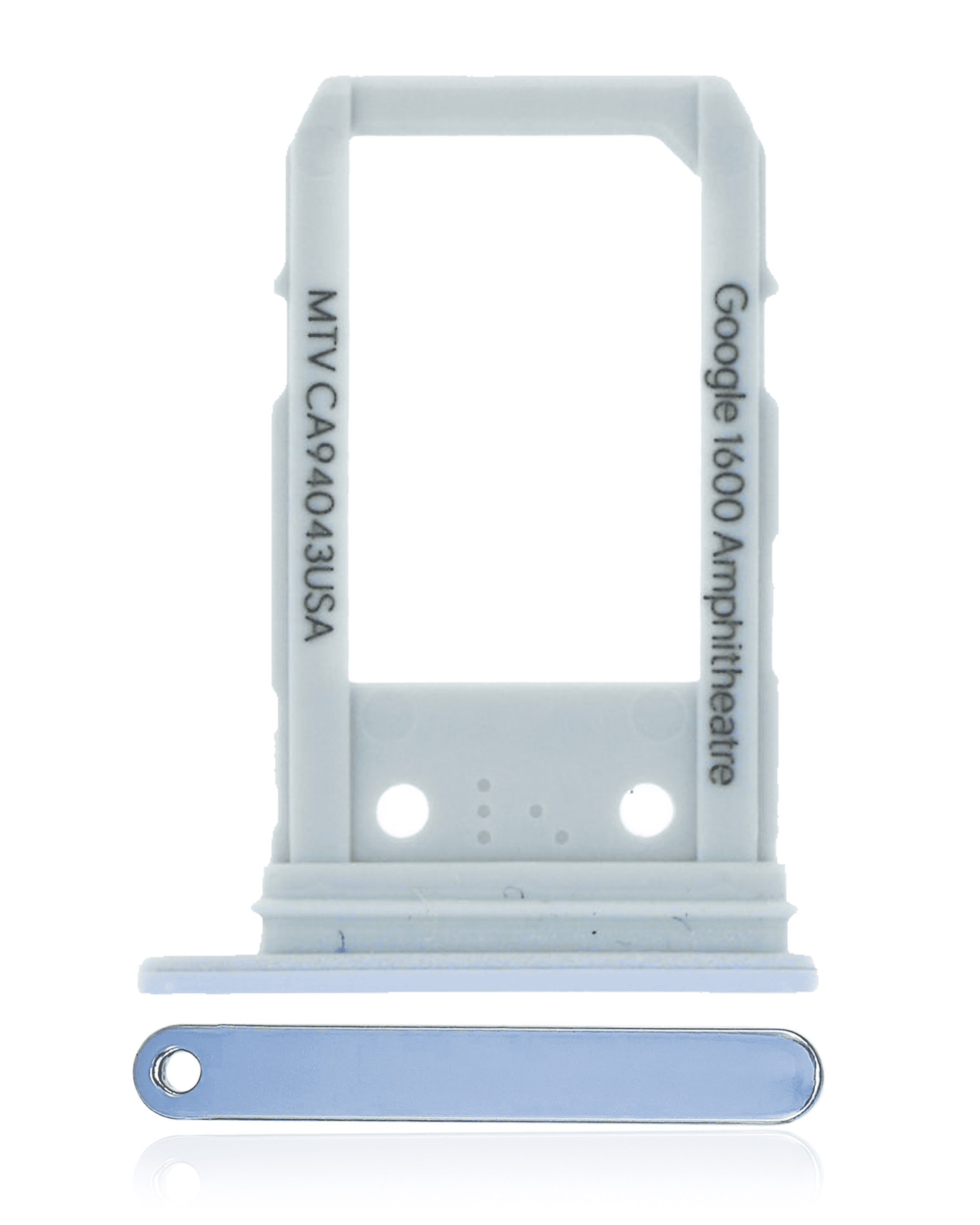 Sim Card Tray Compatible For Google Pixel 3A (Official - Not Aftermarket) (Clearly White)