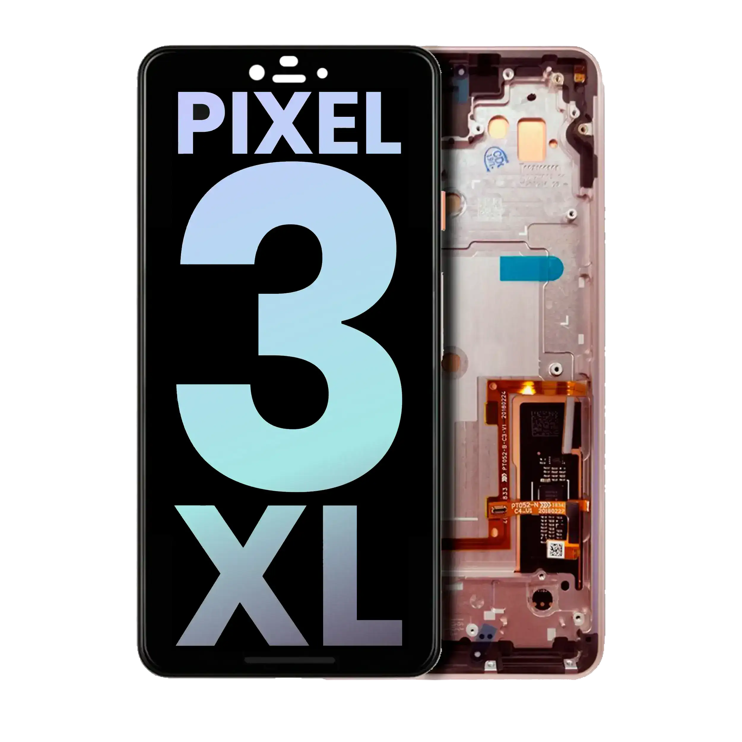Oled Assembly With Frame Compatible For Google Pixel 3 Xl (Official - Not Aftermarket) (Not Pink)