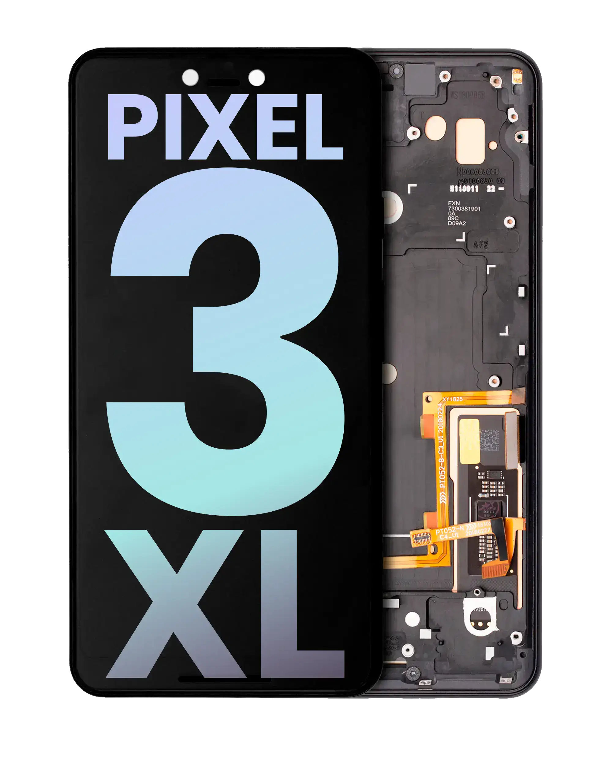 Oled Assembly With Frame Compatible For Google Pixel 3 Xl (Official - Not Aftermarket) (Just Black)
