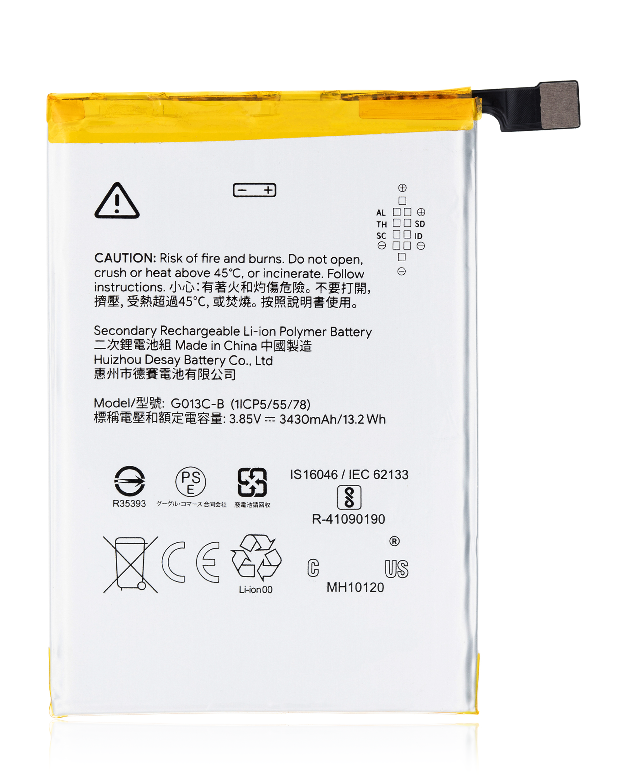 Replacement Battery Compatible For Google Pixel 3 Xl (G013C-B)