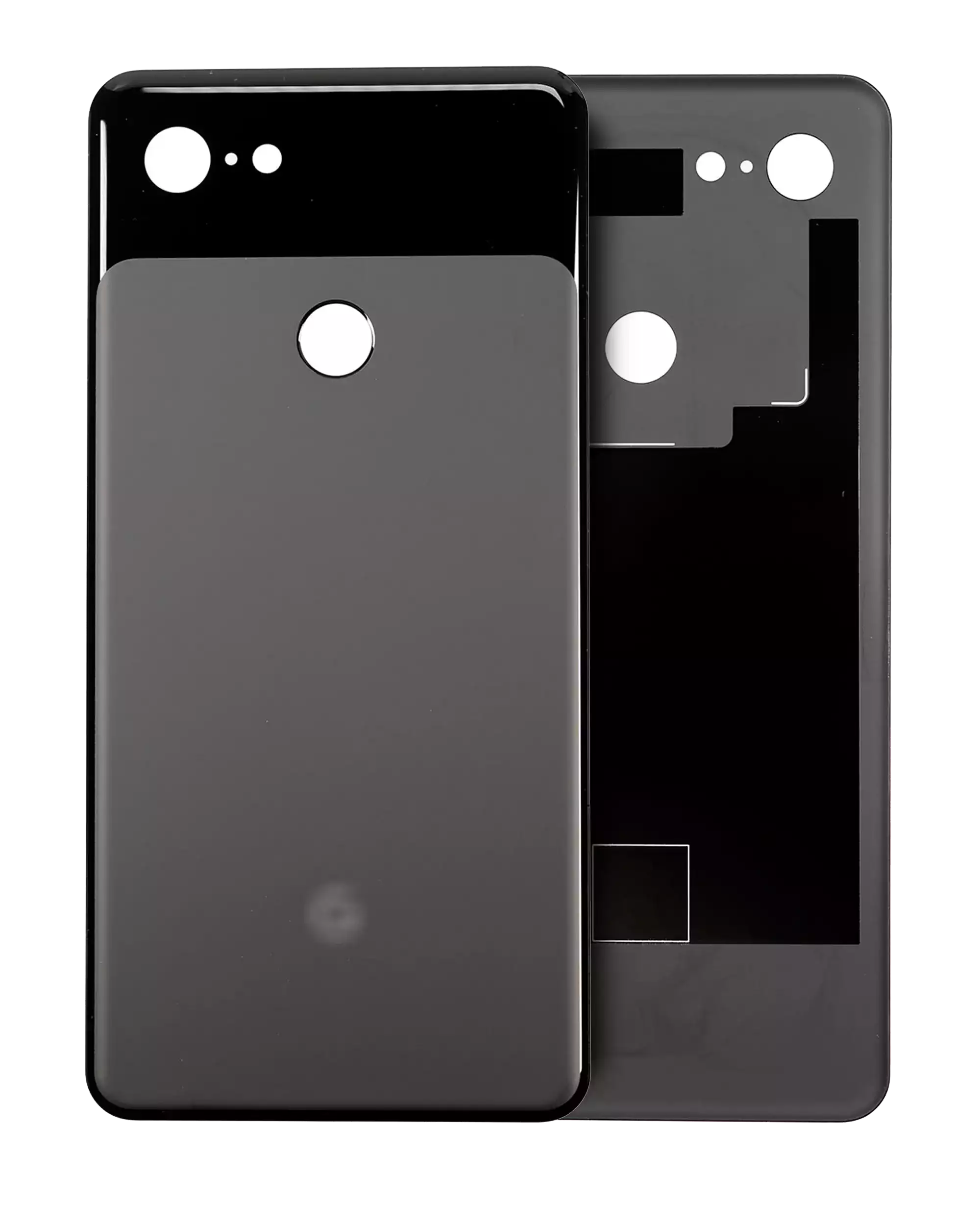 Back Cover Glass Compatible For Google Pixel 3 Xl (Official - Not Aftermarket) (Just Black)