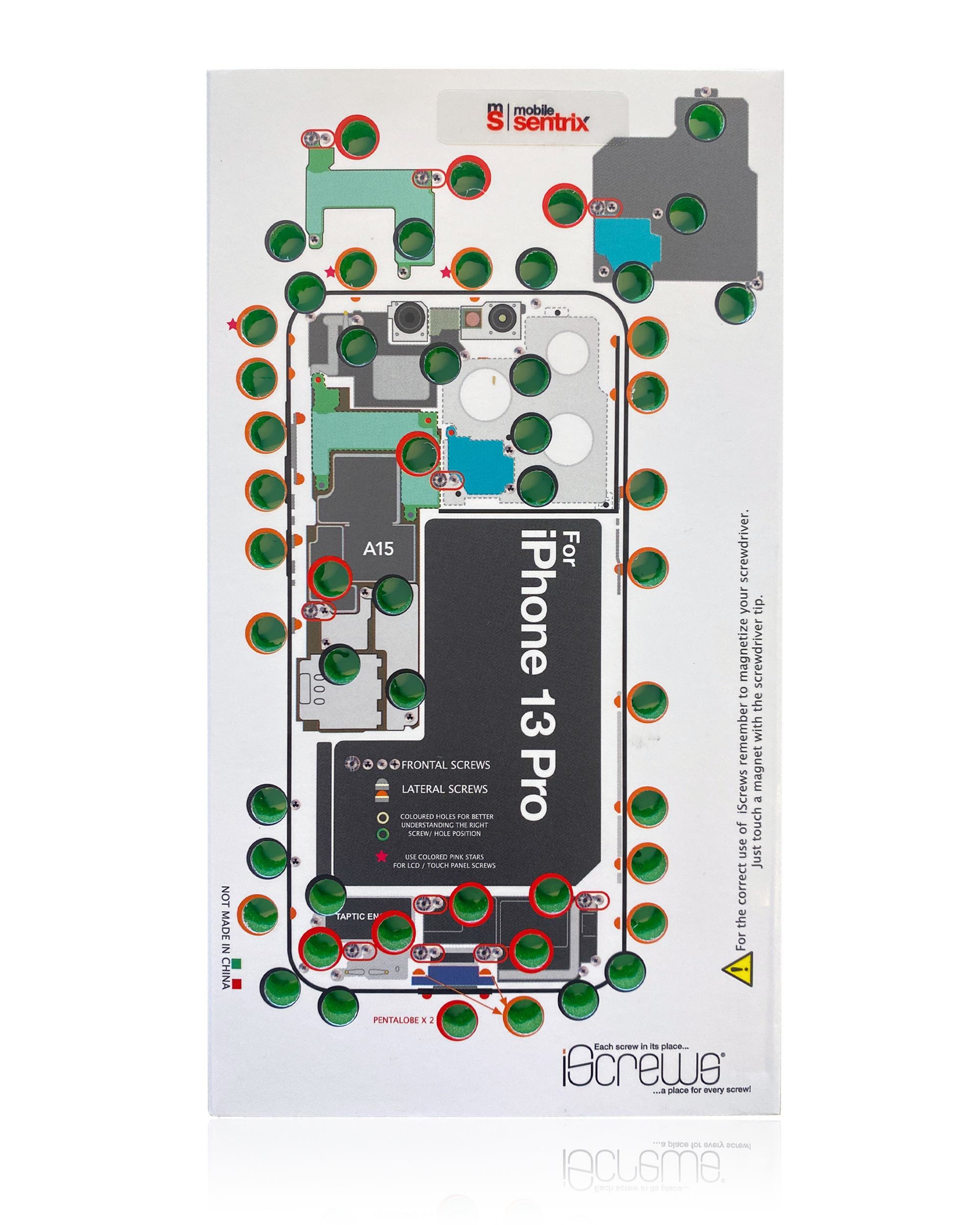Iscrews Position Mat Compatible For Iphone 13 Pro (Dottorpod)