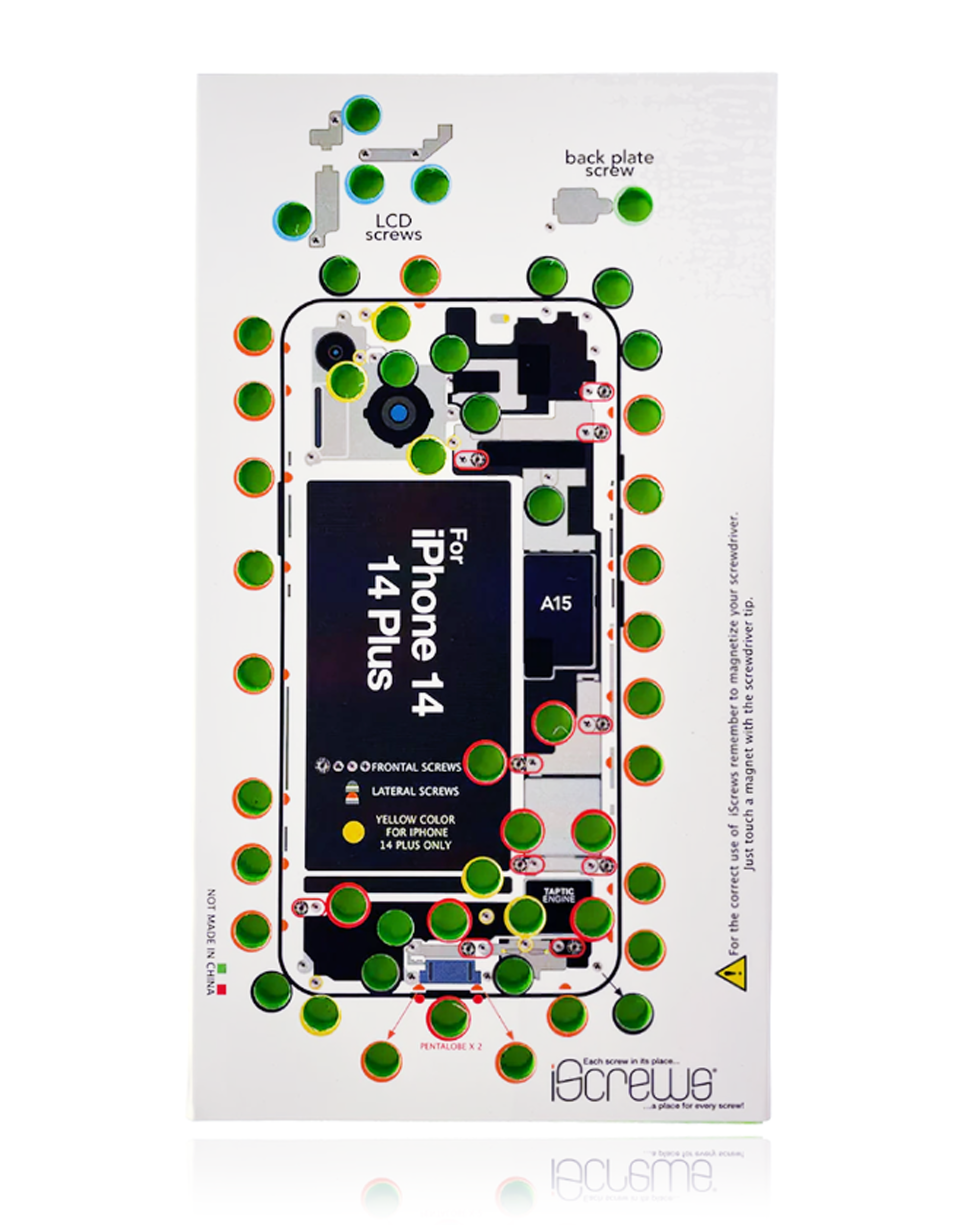 Iscrews Position Mat Compatible For Iphone 14/ 14 Plus (Dottorpod)