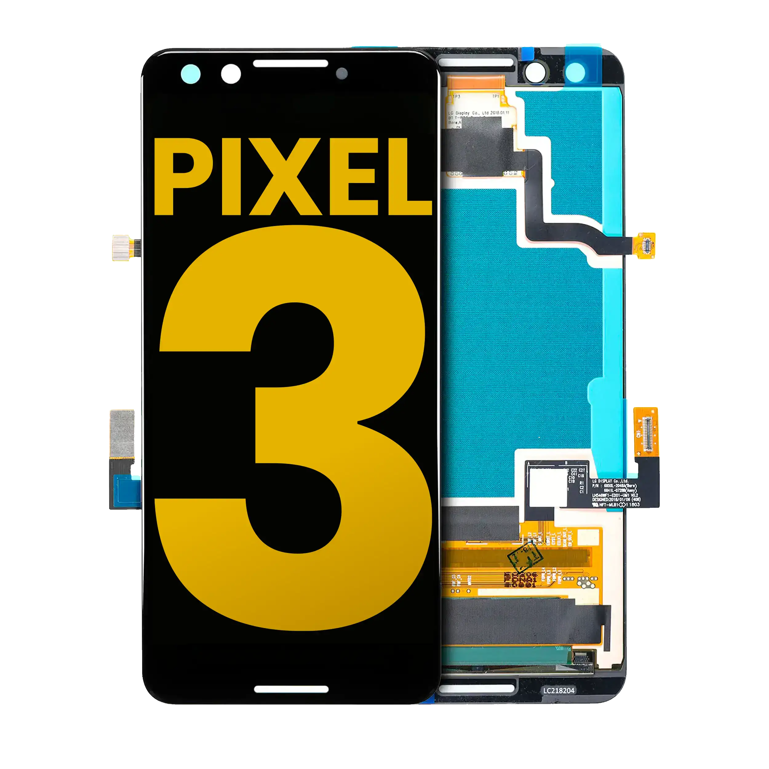 Oled Assembly Without Frame Compatible For Google Pixel 3 (Refurbished) (All Colors)