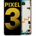 Oled Assembly With Frame Compatible For Google Pixel 3 (Refurbished) (Clearly White)