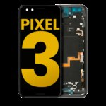 Oled Assembly With Frame Compatible For Google Pixel 3 (Refurbished) (Just Black)