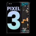Oled Assembly With Frame Compatible For Google Pixel 3 (Official - Not Aftermarket) (Just Black)