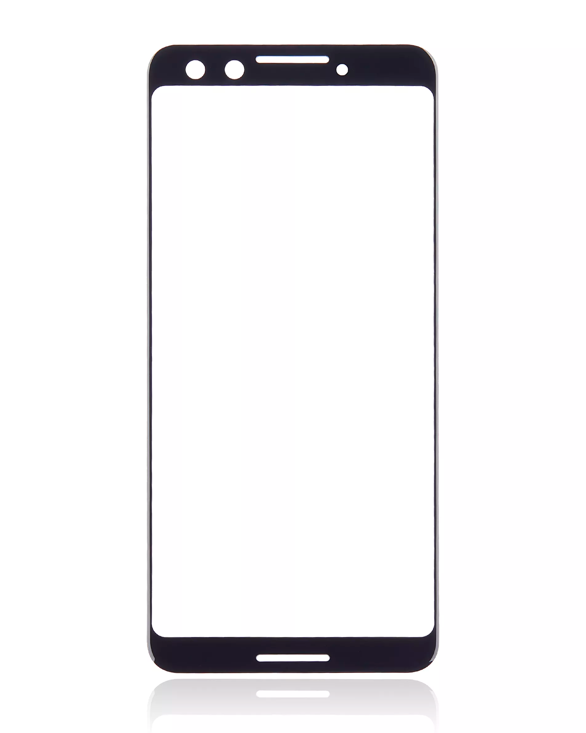 Front Cover Glass Compatible For Google Pixel 3 (Just Black)