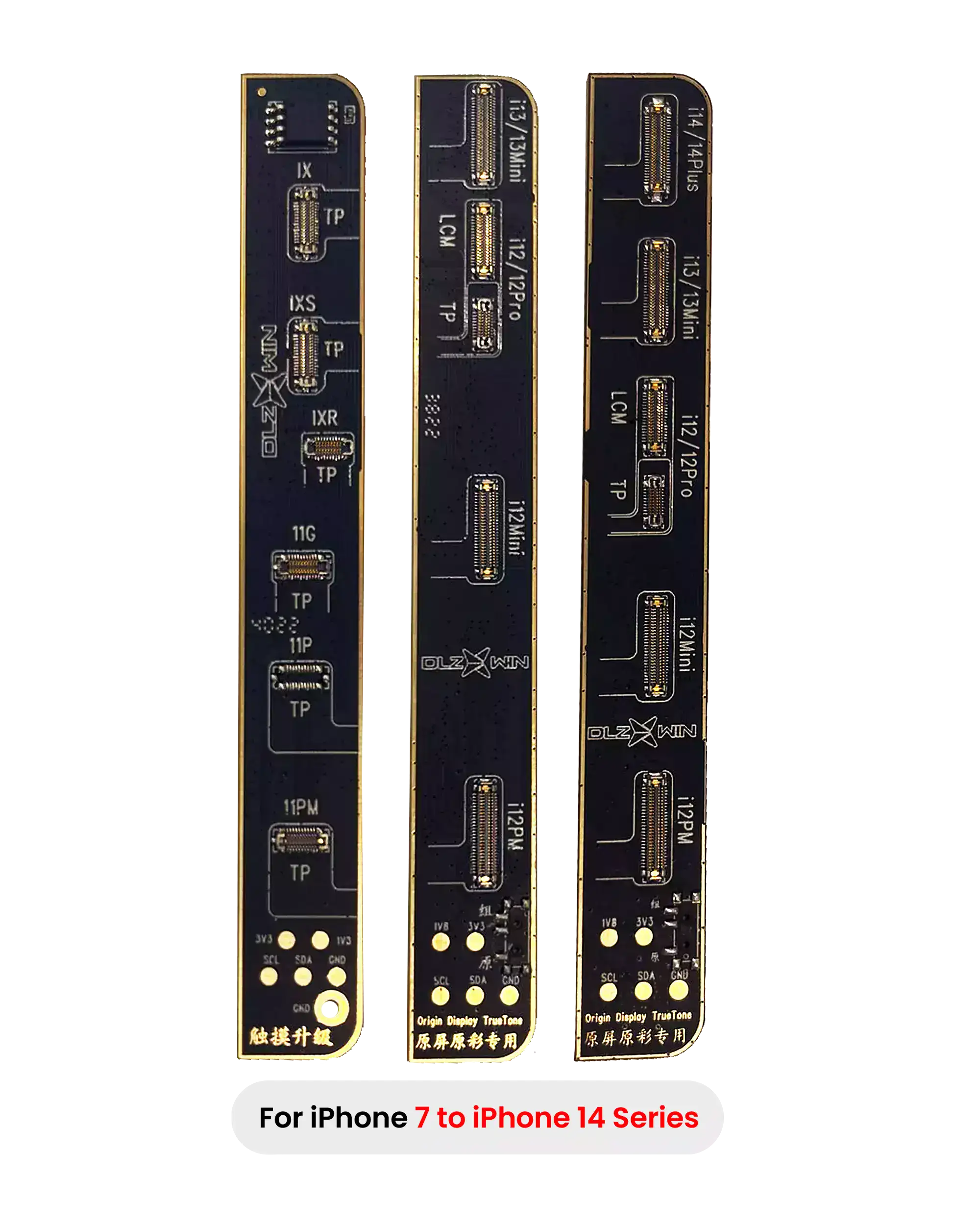 Dlz R200 True Tone Restore Programmer Boards Set Compatible With Iphone 7 To Iphone 14 Plus ( Pack Of 3)