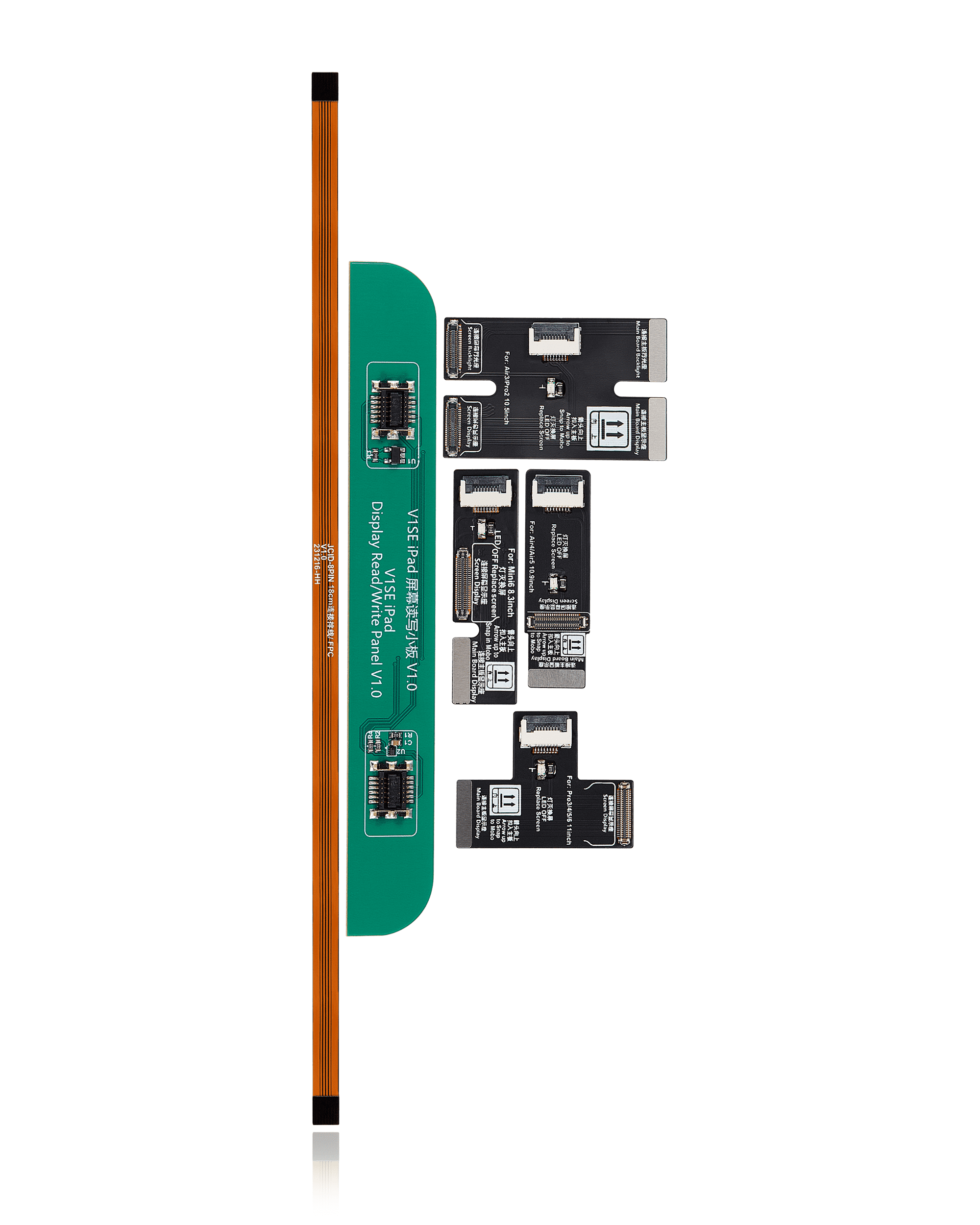 Ipad Screen Repair Adaptor (Standard Packaged With 4 R&W Fpcs And 1 Extension Fpc) (Jcid V1S Pro /V1Se)
