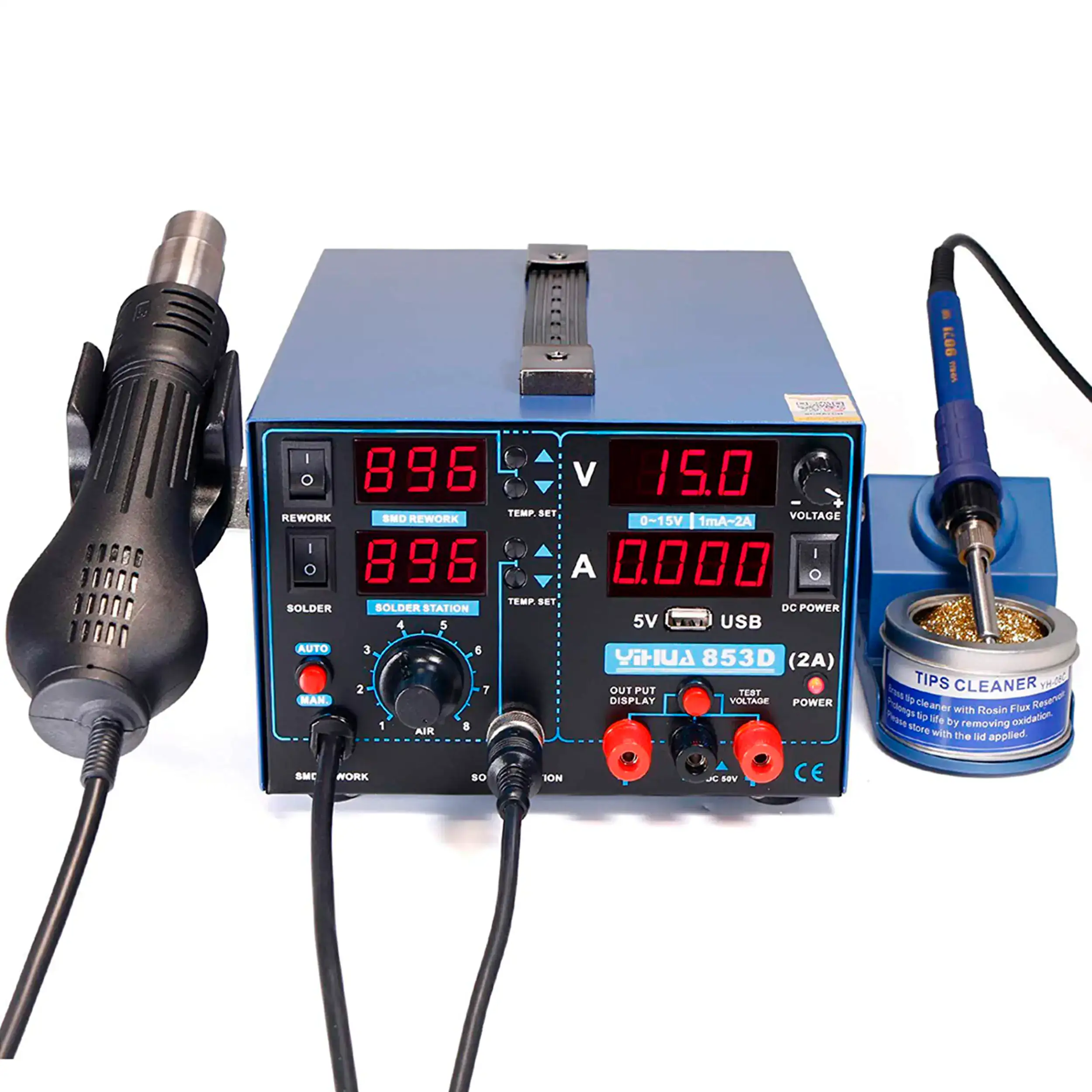 3In 1 Rework Soldering Station (853D) (Yihua)