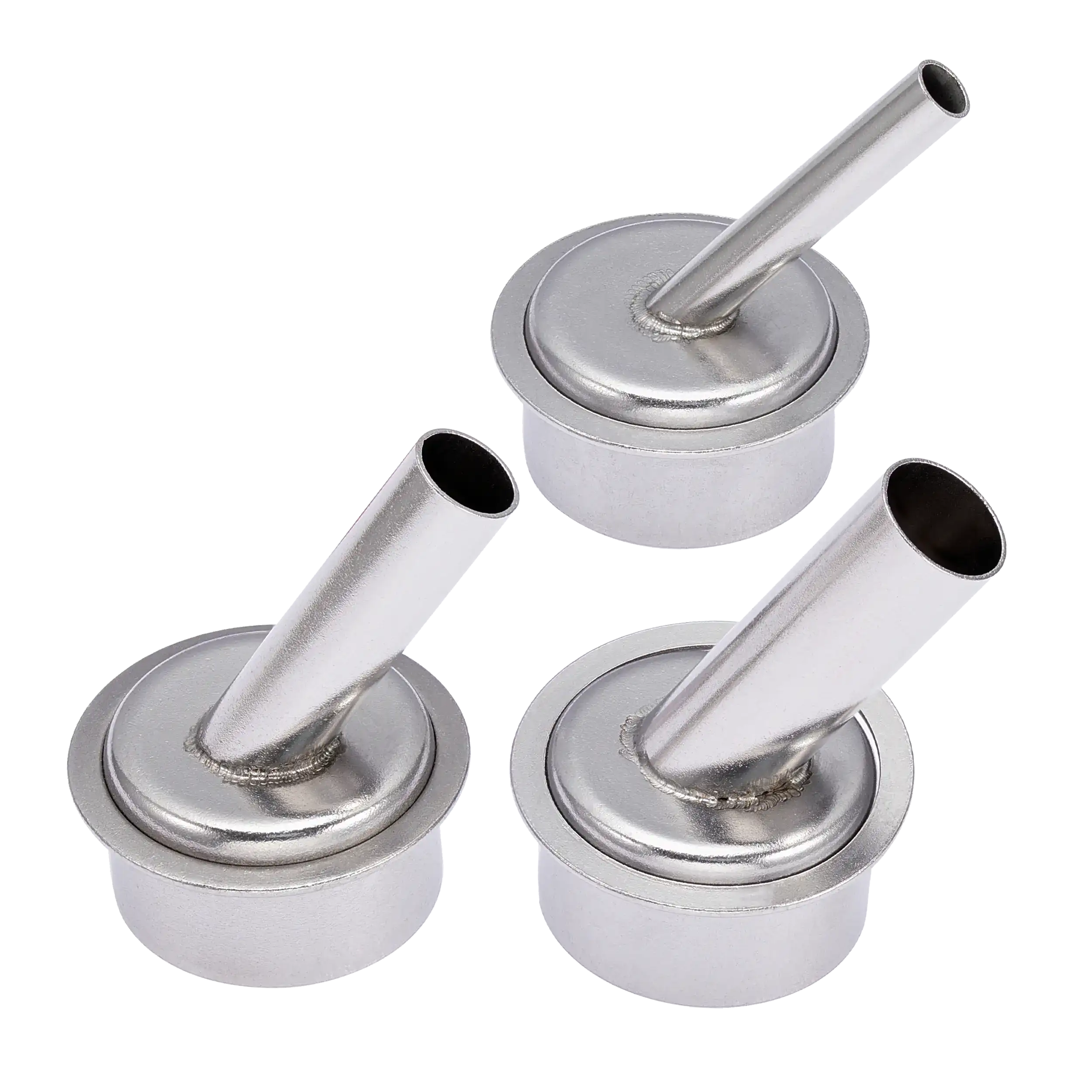 45 Degree Hot Air Rework Station Gun Sleeve Nozzle Compatible For 861Dw / Tr1300A (3 Piece Set) (5Mm / 7Mm / 10Mm)