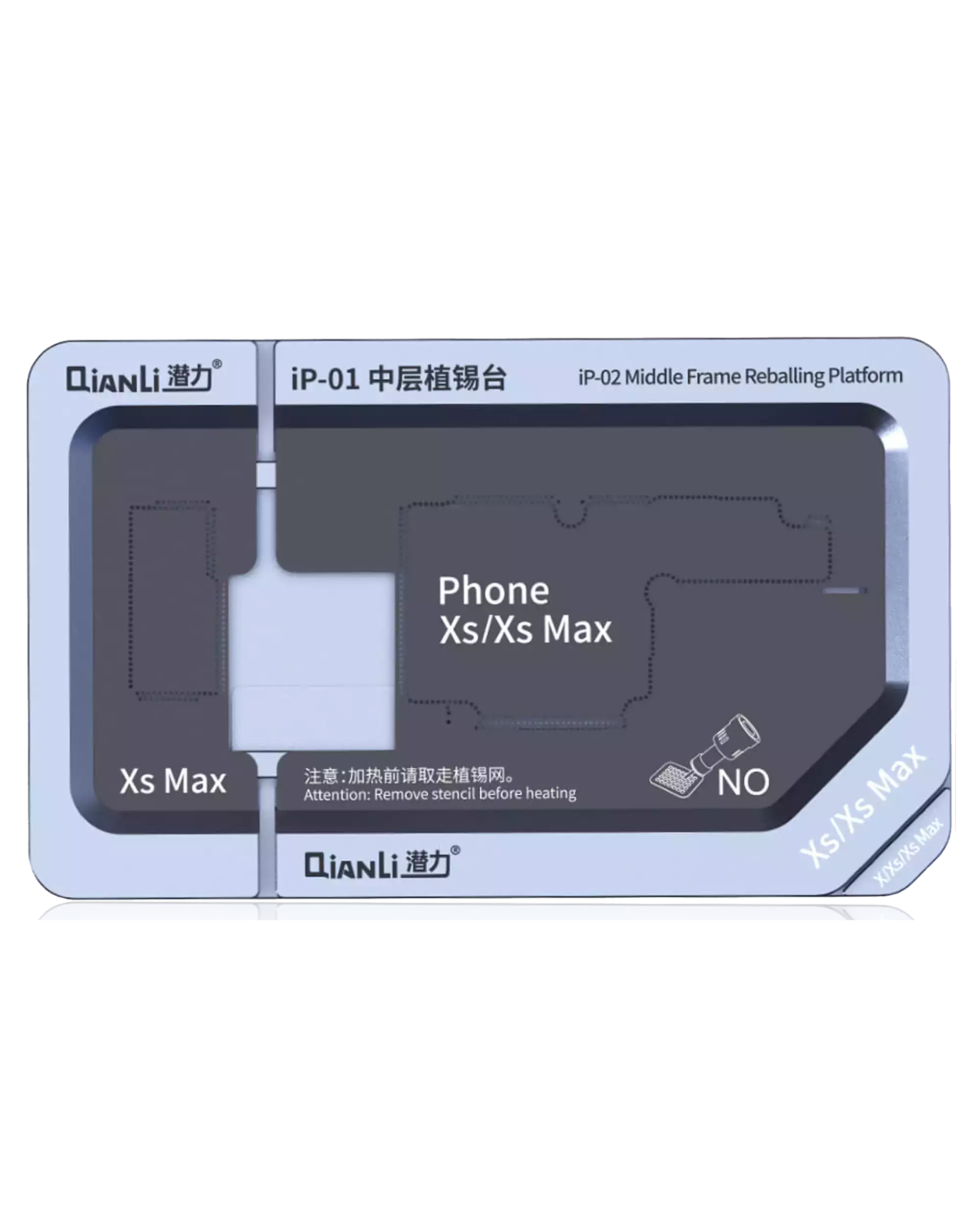 Metal Middle Frame Reballing Platform (Ip-01) For Iphone X / Xs / Xs Max (Qianli)