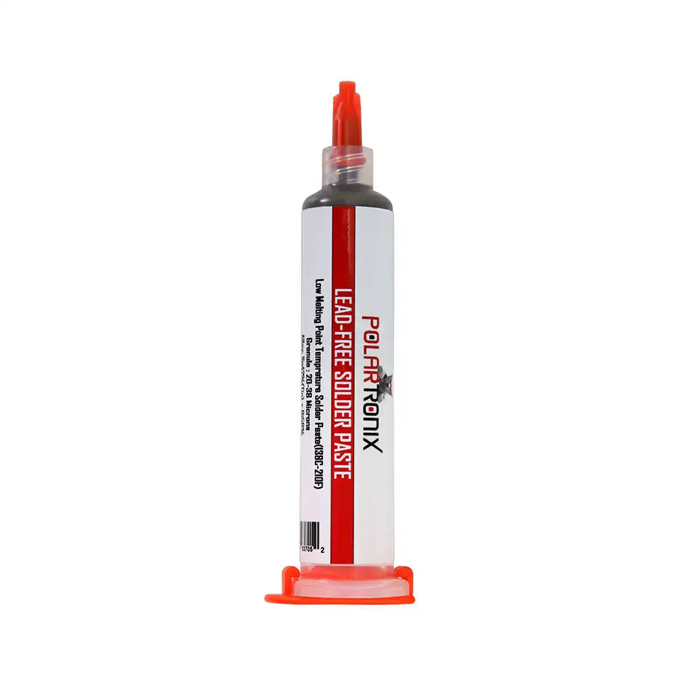 Lead-Free Low Melt 38G Bga Solder Paste (Sn42/Bi58) - 138°C Melting Point (Polartronix)