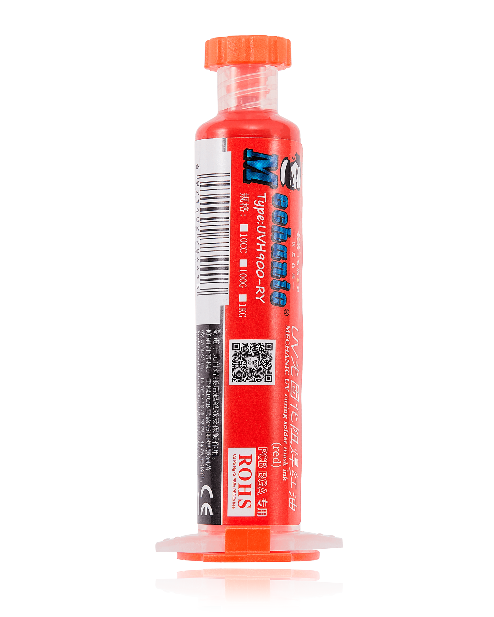 Uv Solder Mask Red 10Ml (Mechanic)