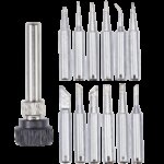 900M Replacement Soldering Iron Tips For Hakko / Yihua / Atten / Quick / Ryobi And More Soldering Stations/Guns (12 Piece Set)