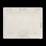 A16-A18 Pro U-Apu9 0.10Mm Cpu Ram Bga Reballing Stencil Iphone 15 Pro Max (Amaoe)