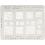 Multi-Function Universal Bga Reballing Stencil 0.3 / 0.35 / 0.4 / 0.5 (0.12Mm) (Amaoe)
