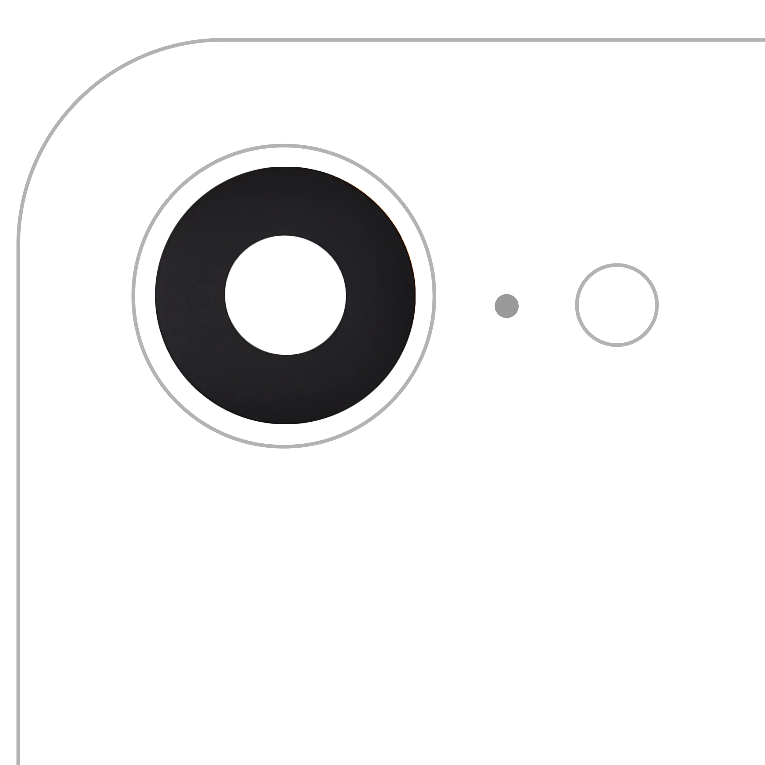 Back Camera Lens (Glass Only) With Adhesive Compatible For Iphone 16E (Real Sapphire) (Premium)