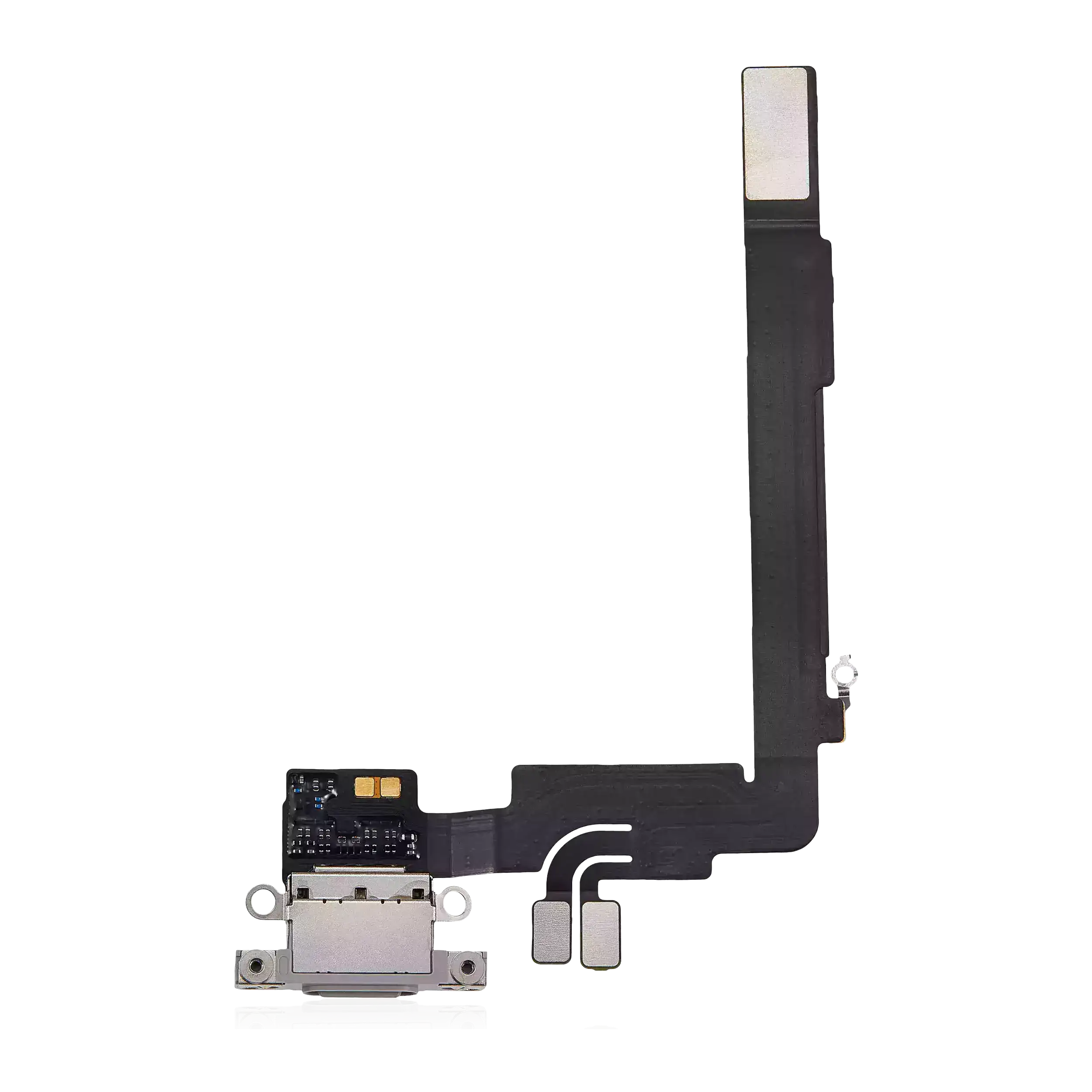 Charging Port Flex Cable Compatible For Iphone 16 Pro Max (Premium) (White Titanium)