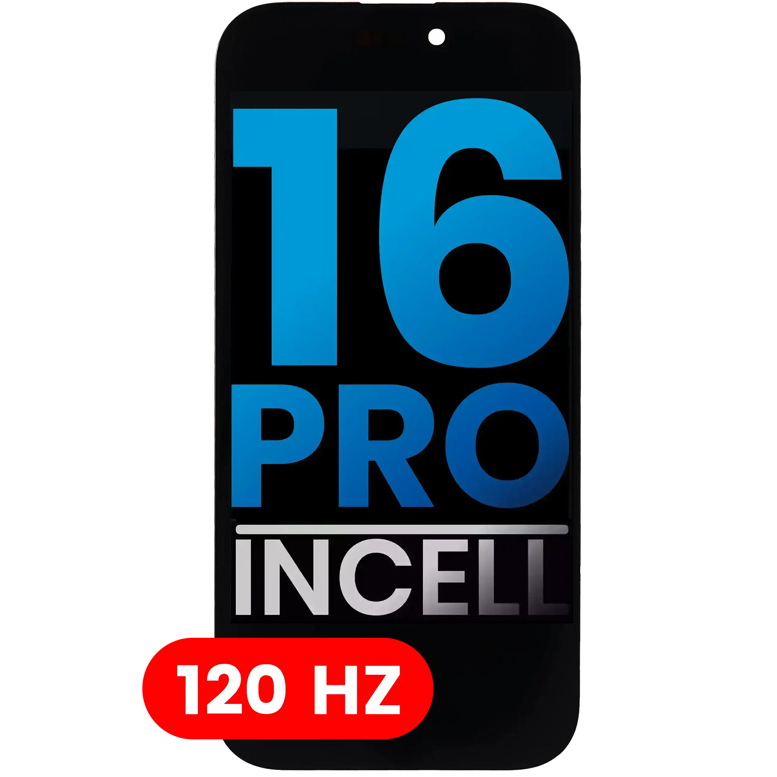Lcd Assembly Compatible For Iphone 16 Pro (Aftermarket: Aq7 / Incell) (120Hz)
