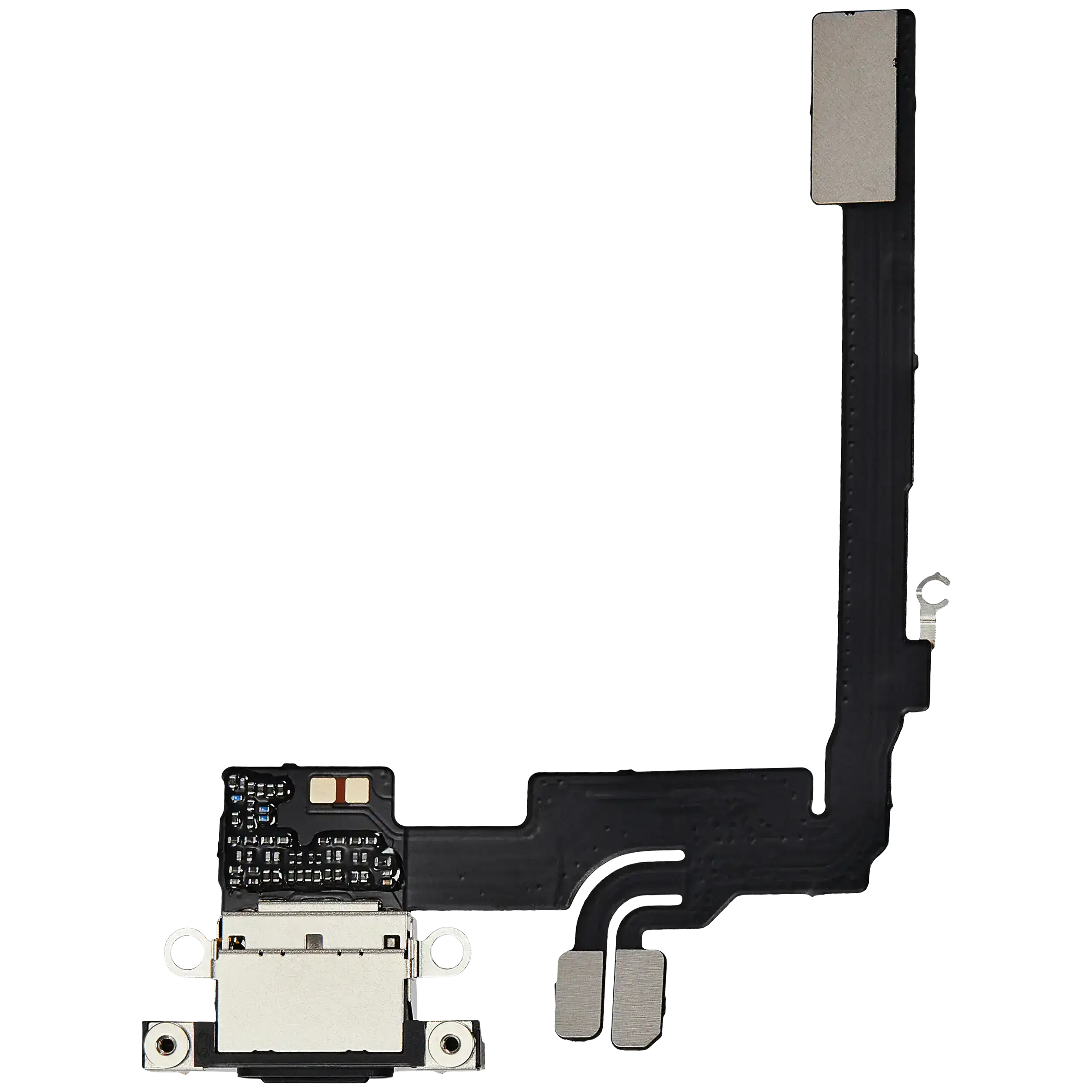 Charging Port Flex Cable With Board Compatible For Iphone 16 Pro (Official - Not Aftermarket) (Black Titanium)