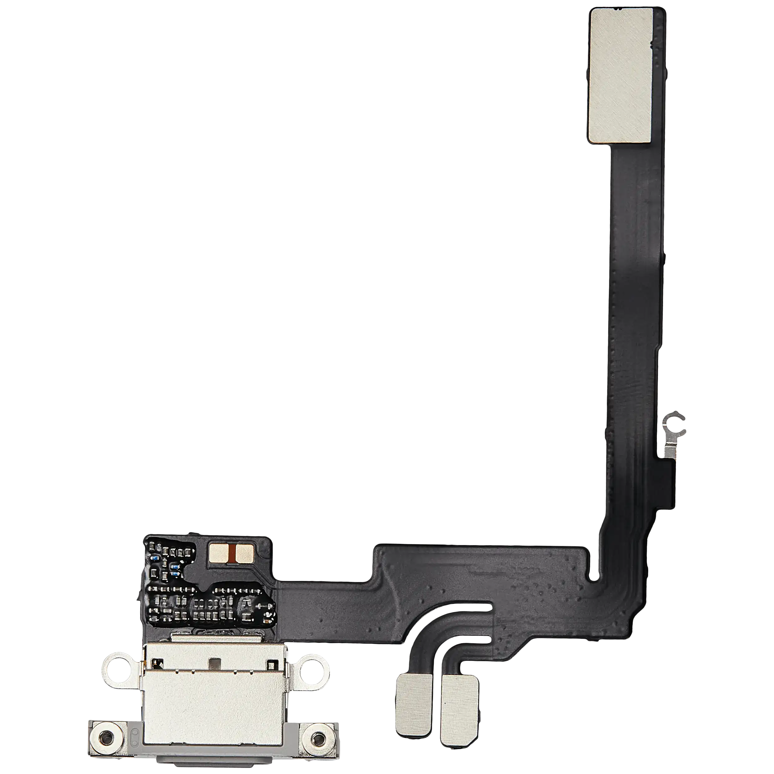 Charging Port Flex Cable Compatible For Iphone 16 Pro (Aftermarket Plus) (White Titanium)