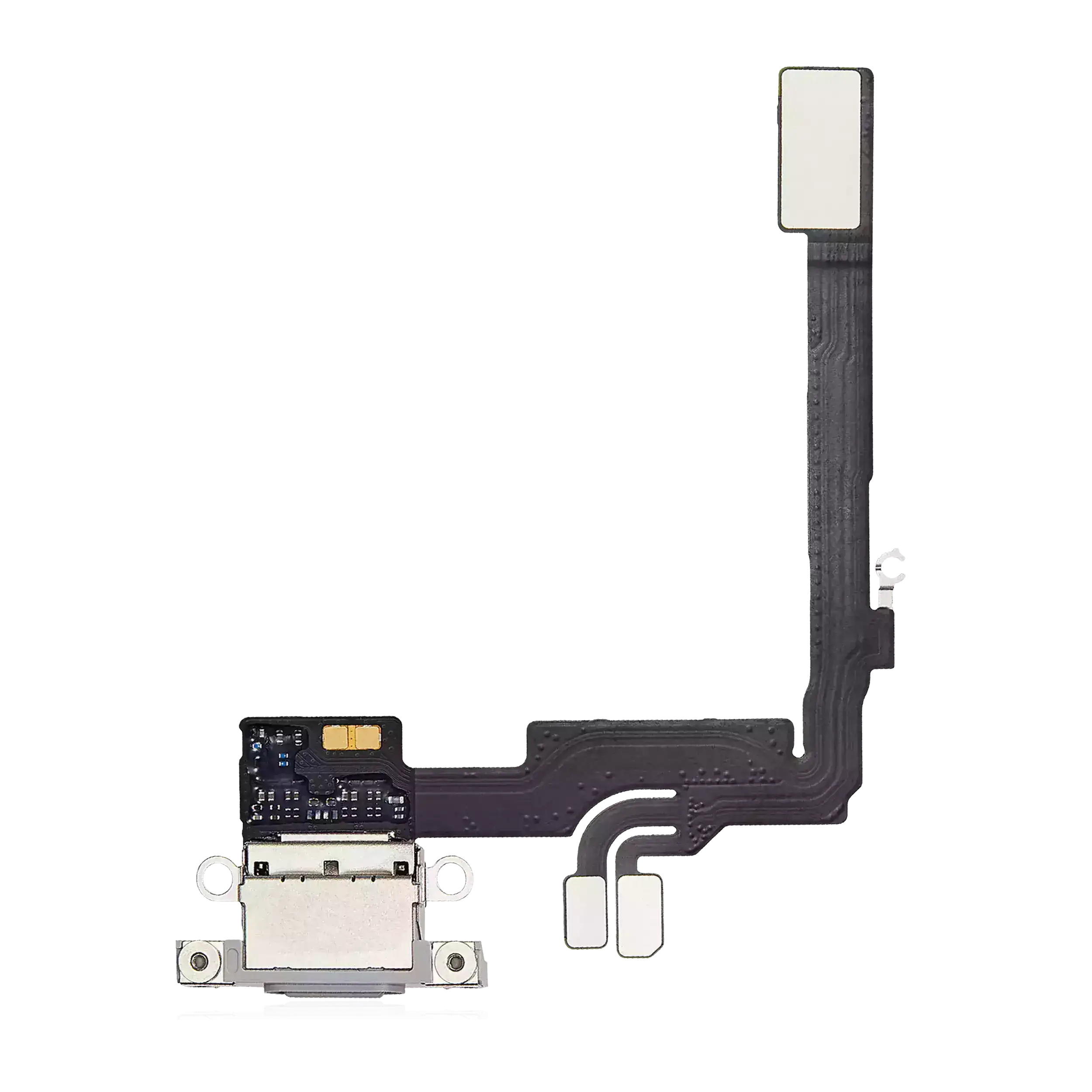 Charging Port Flex Cable Compatible For Iphone 16 Pro (Premium) (White Titanium)