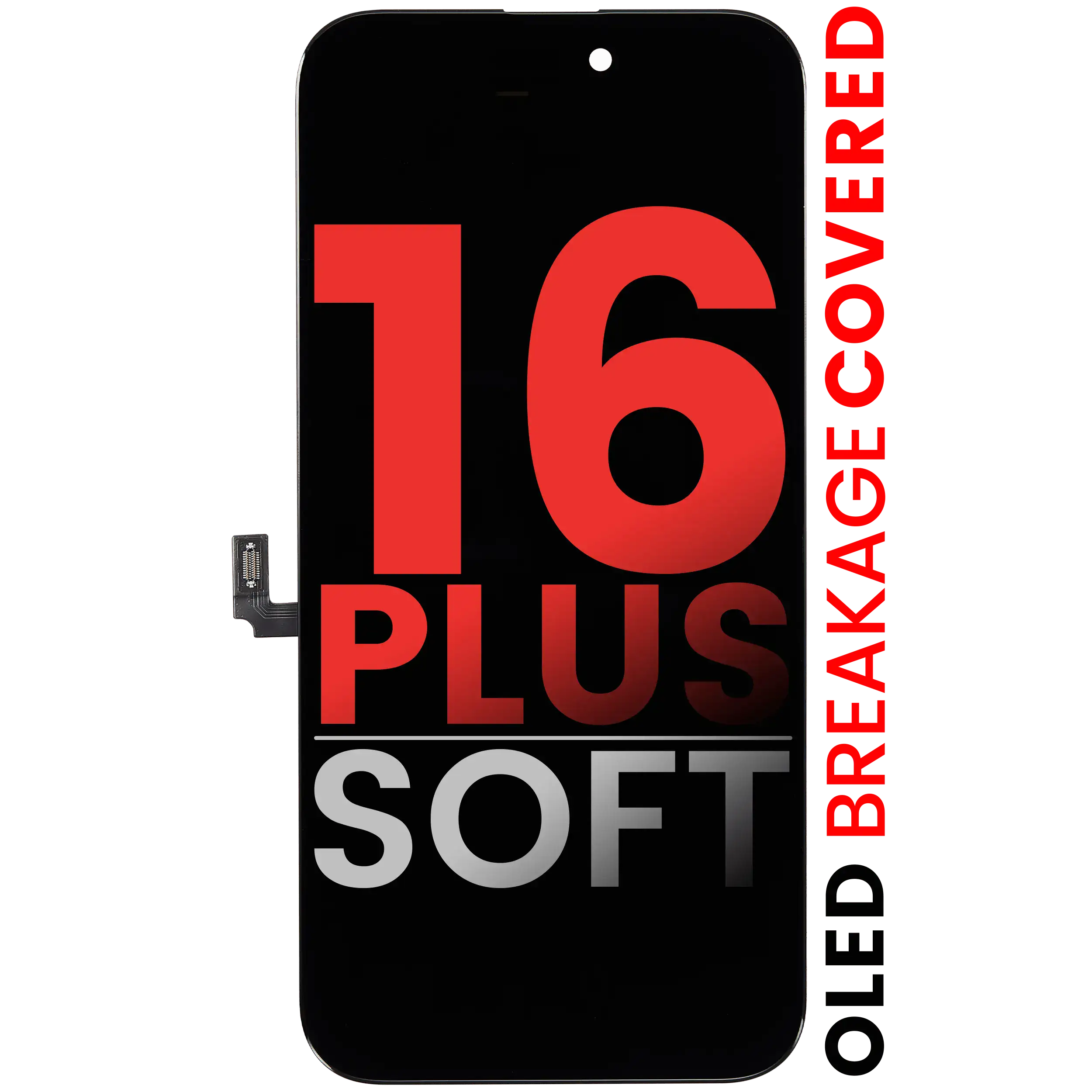 Oled Assembly Compatible For Iphone 16 Plus (Aftermarket Pro: Xo7 Soft)