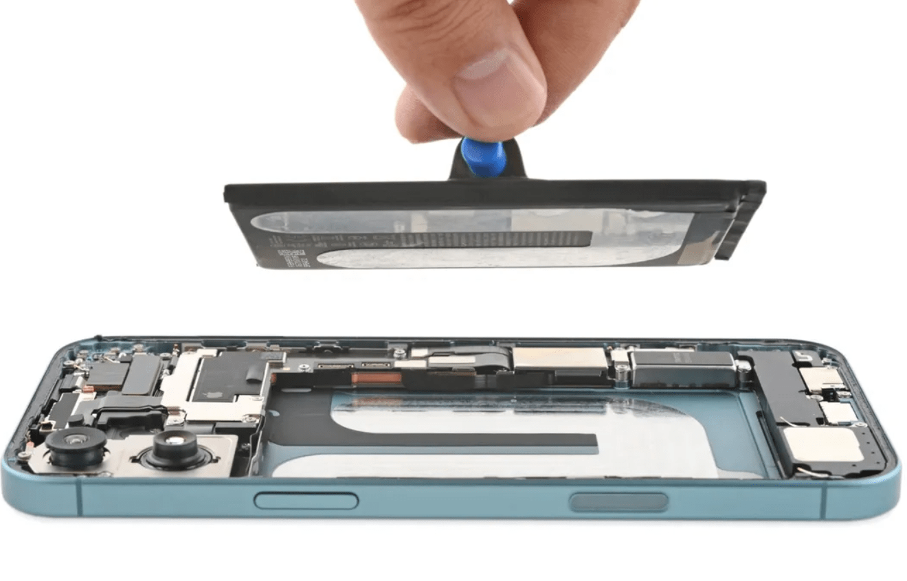 Charging Port Flex Cable With Board Compatible For Iphone 16 Plus (Official - Not Aftermarket) (Teal)