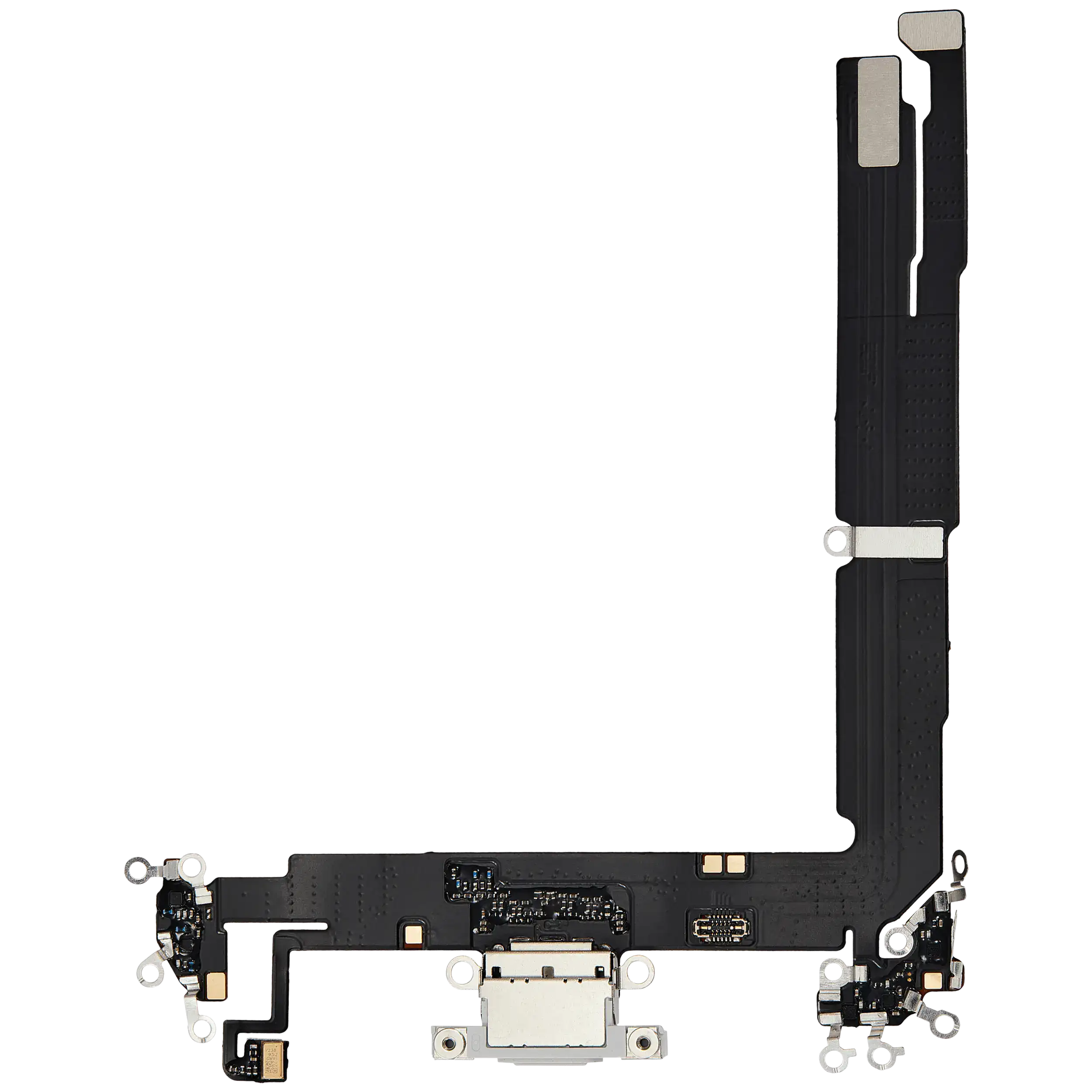 Charging Port Flex Cable Compatible For Iphone 16 Plus (Aftermarket Plus) (White)
