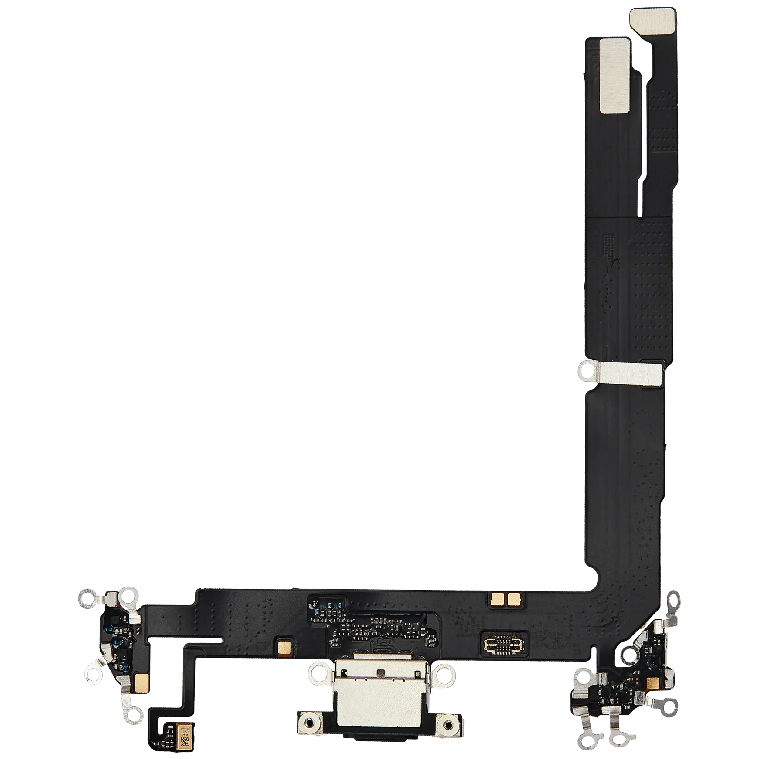 Charging Port Flex Cable Compatible For Iphone 16 Plus (Aftermarket Plus) (Black)
