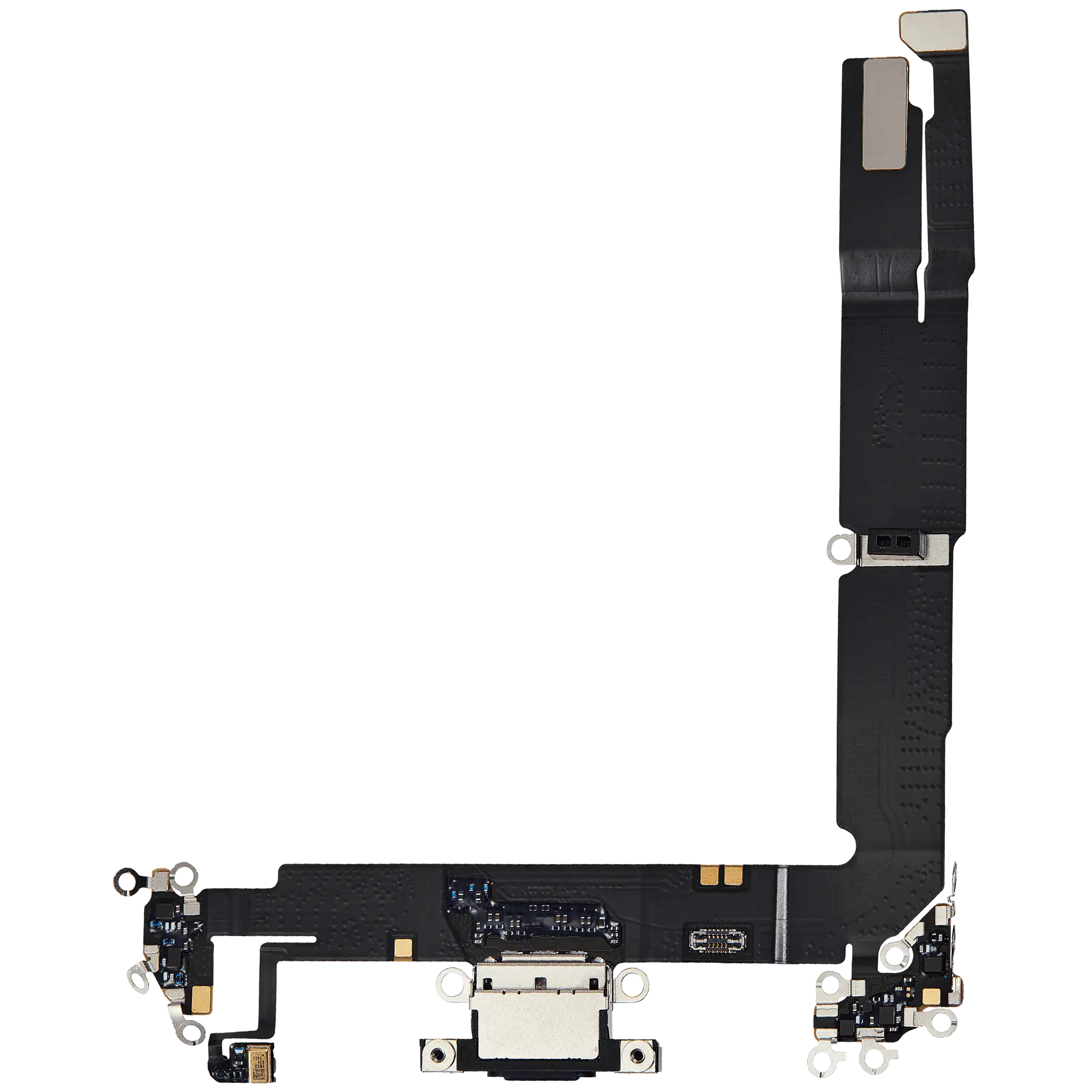Charging Port Flex Cable Compatible For Iphone 16 Plus (Premium) (Black)